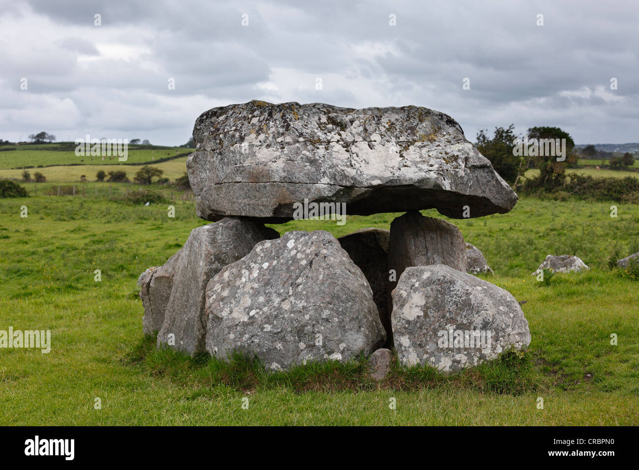 Sito megalitico, Cimitero Megalitico di Carrowmore, nella contea di Sligo, Connacht, Irlanda, Europa Foto Stock