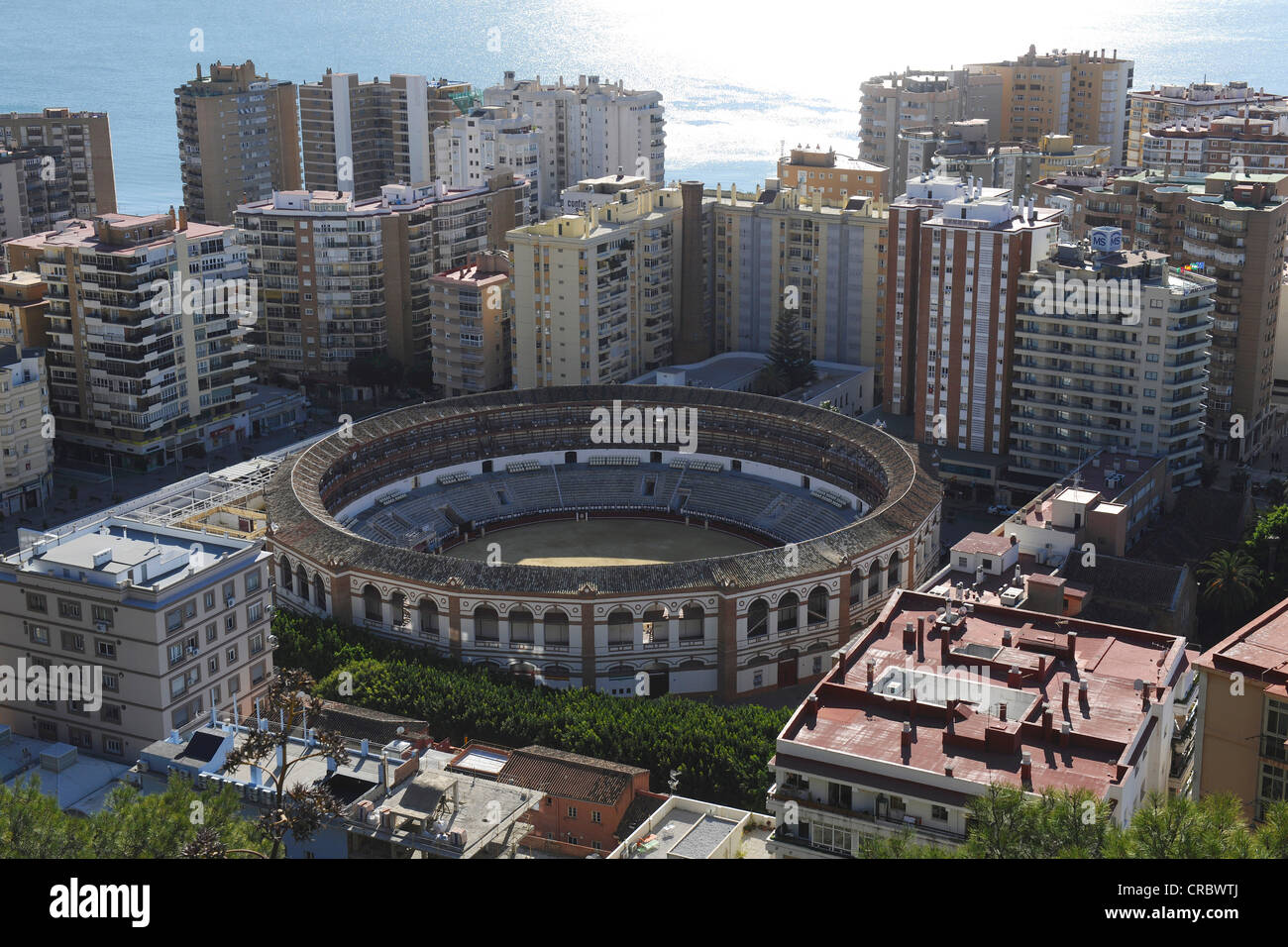 Bullring in Malaga, Spagna, Europa Foto Stock