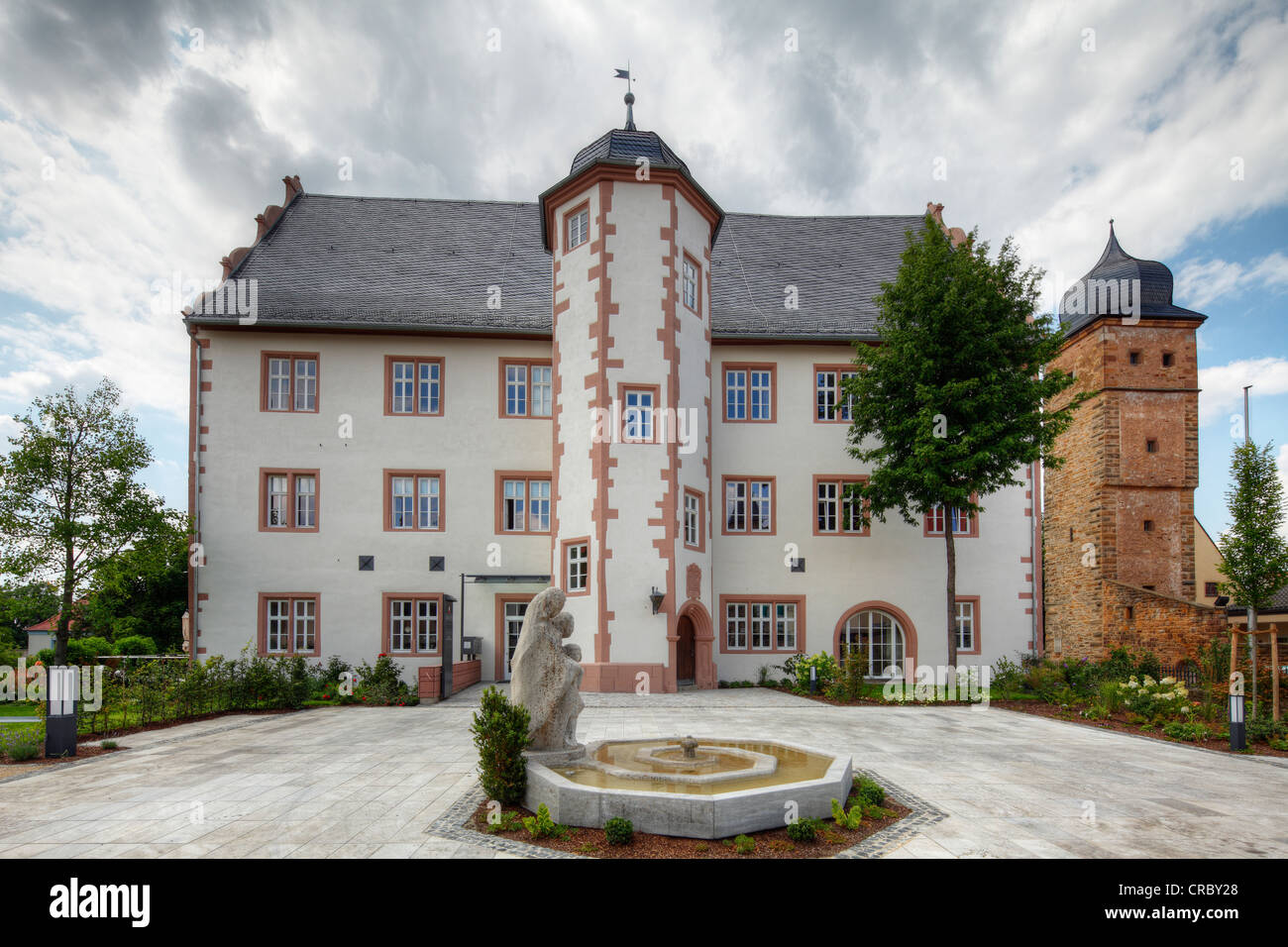 Alte Vogtei edificio amministrativo, Gerolzhofen, bassa Franconia, Franconia, Baviera, Germania, Europa PublicGround Foto Stock