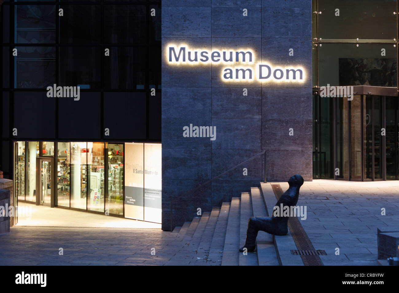 Museo am Dom, il Museo della Cattedrale, Kiliansplatz square, Wuerzburg, bassa Franconia, Franconia, Baviera, PublicGround Foto Stock