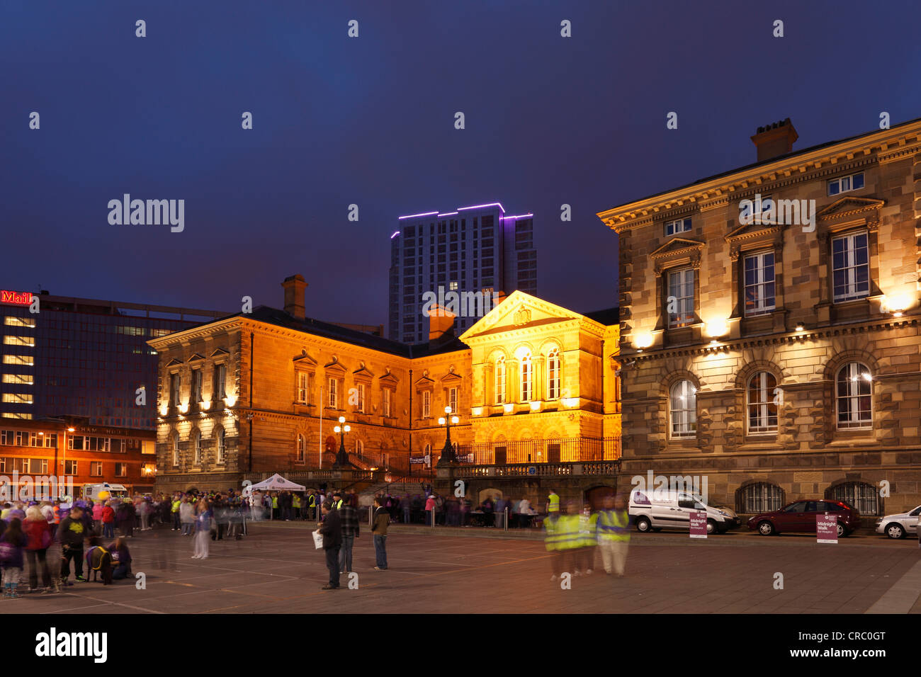 Custom House, Custom House Square, Belfast, Irlanda del Nord, Regno Unito, Europa, PublicGround Foto Stock