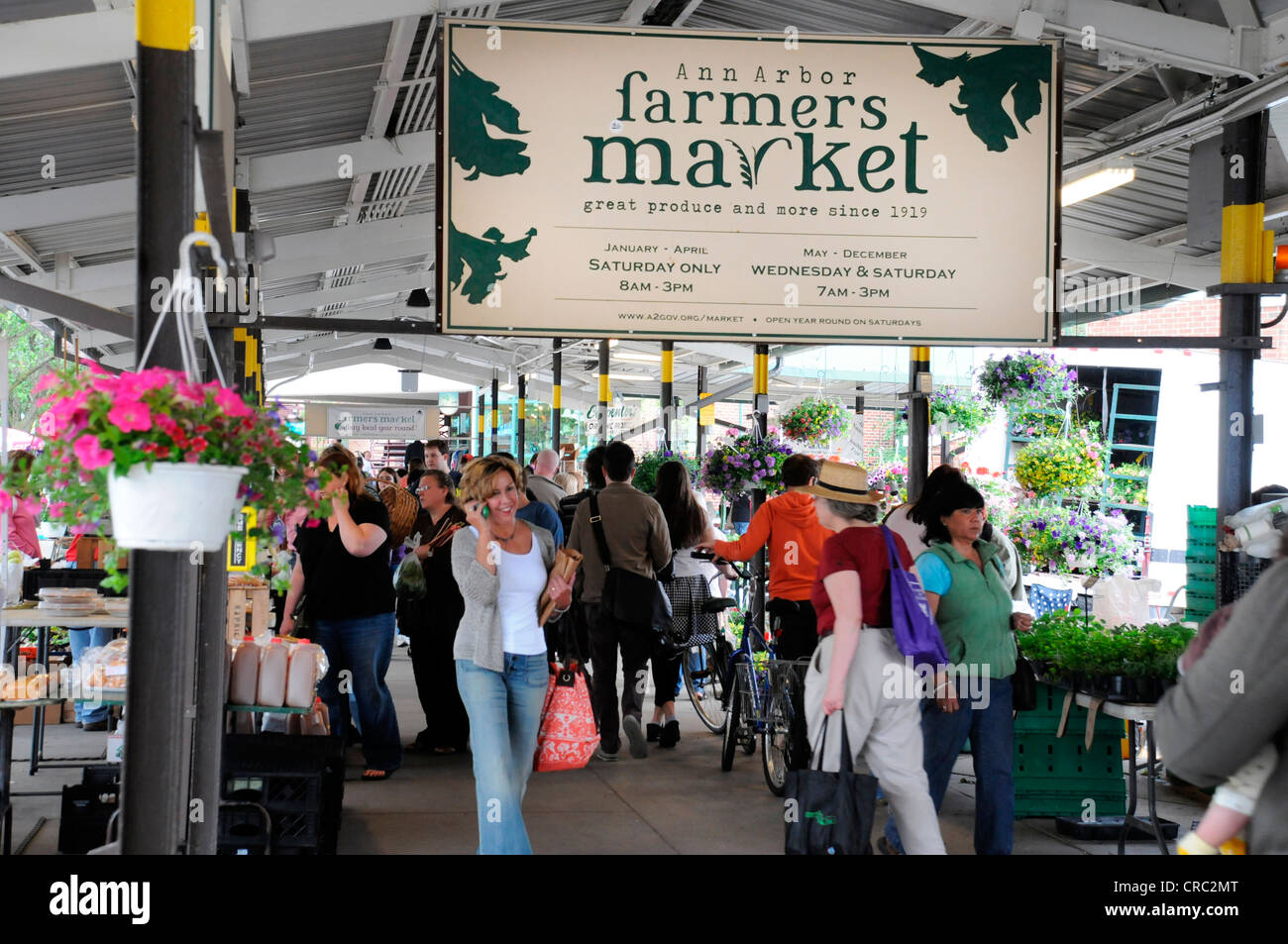 Mercato Agricolo il,Ann Arbor, Michigan, Stati Uniti d'America Foto Stock