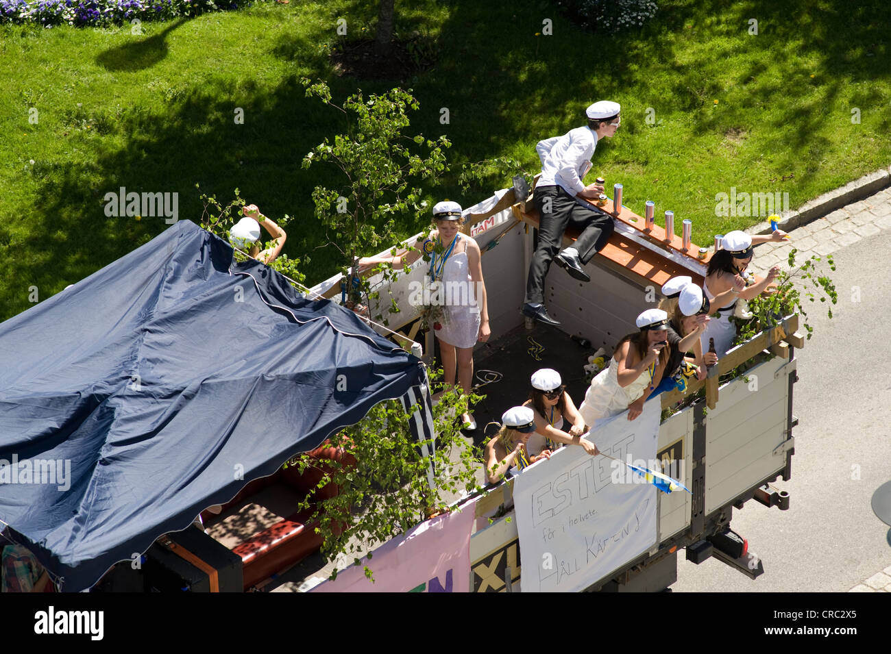 Celebrazione dello studente in Svezia Foto Stock