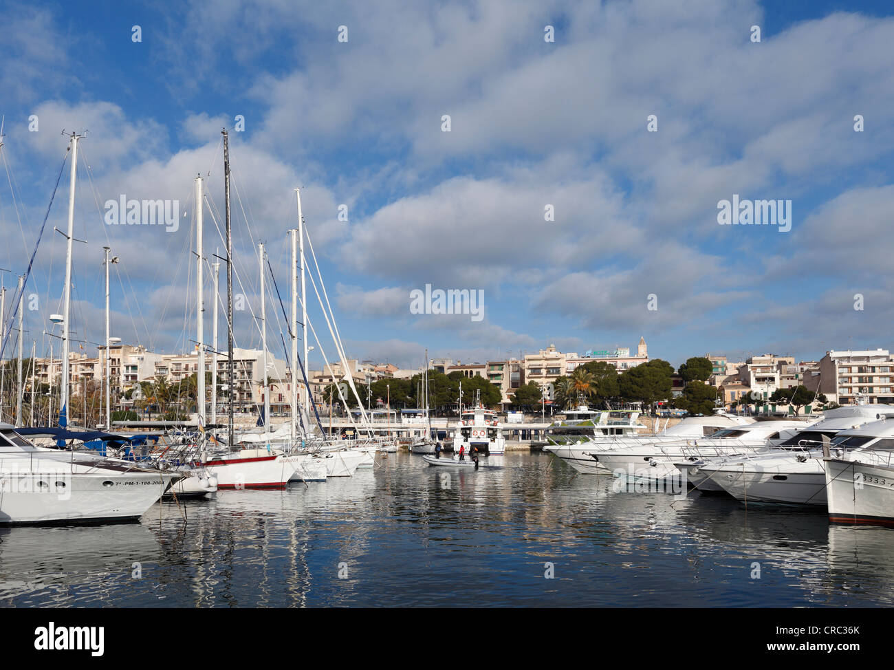 Marina, Porto Cristo, Maiorca, isole Baleari, Spagna, Europa Foto Stock