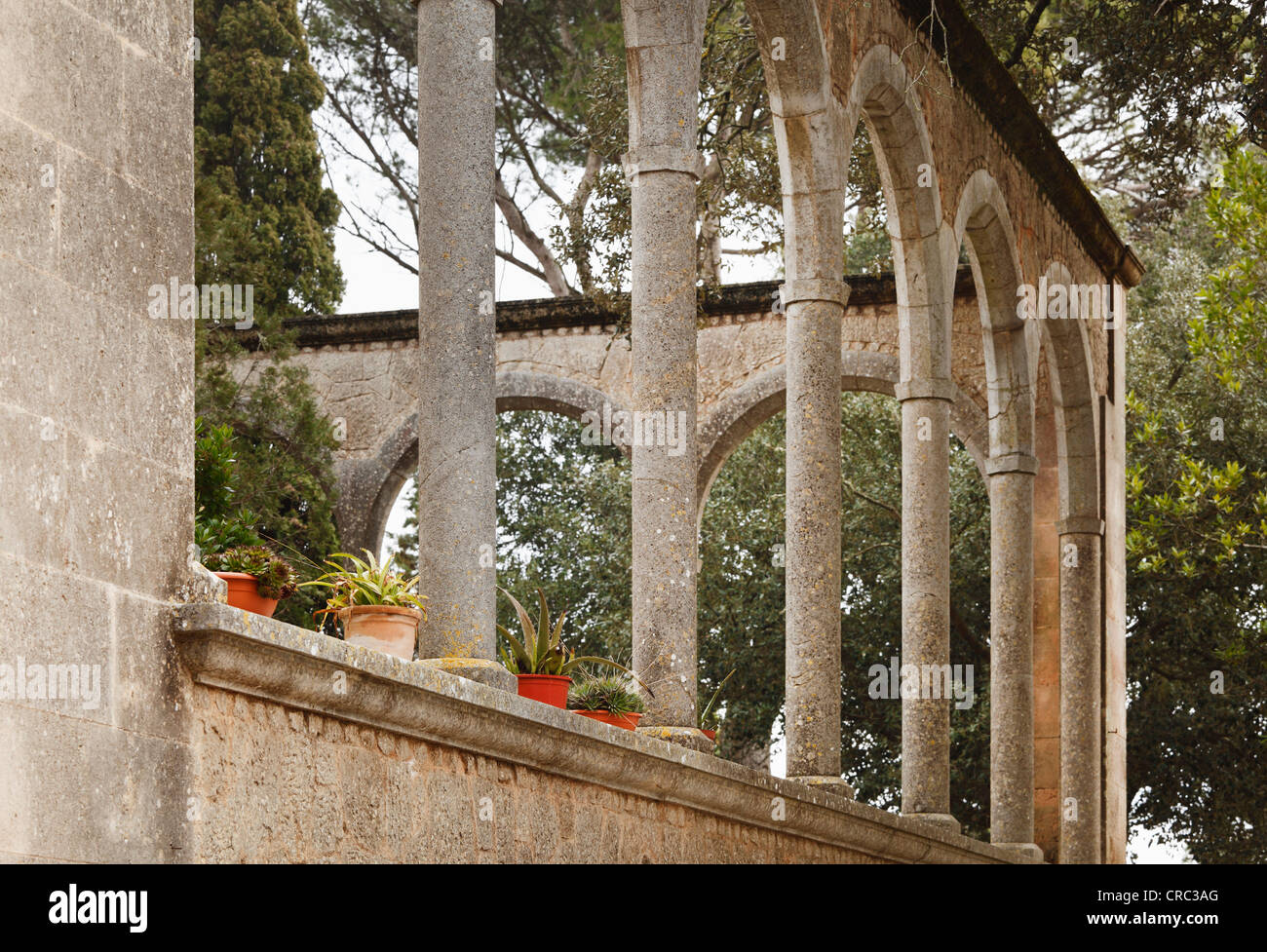 Santuari de Nostra Senyora de Cura Monastero, Puig de randa, randa, Maiorca, isole Baleari, Spagna, Europa Foto Stock