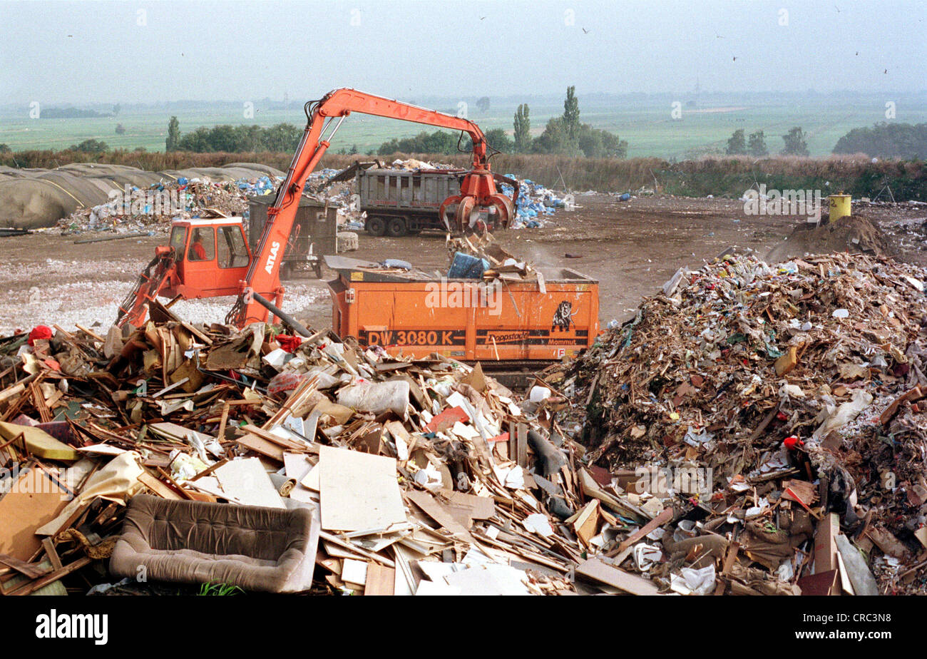 Bremer lo smaltimento in discarica aziende, Germania Foto Stock