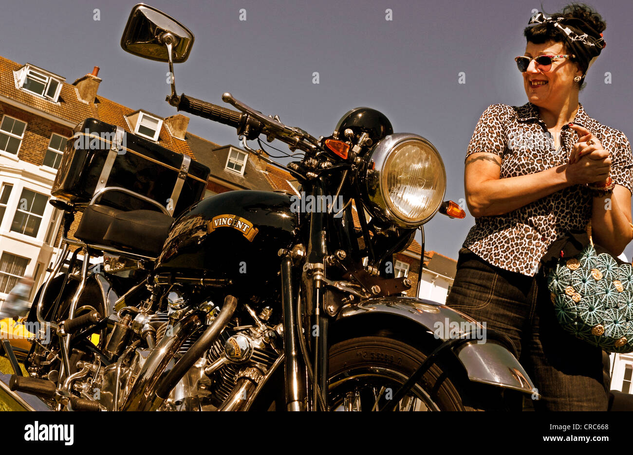 Vincent Rapide 1950 British motociclo Foto Stock