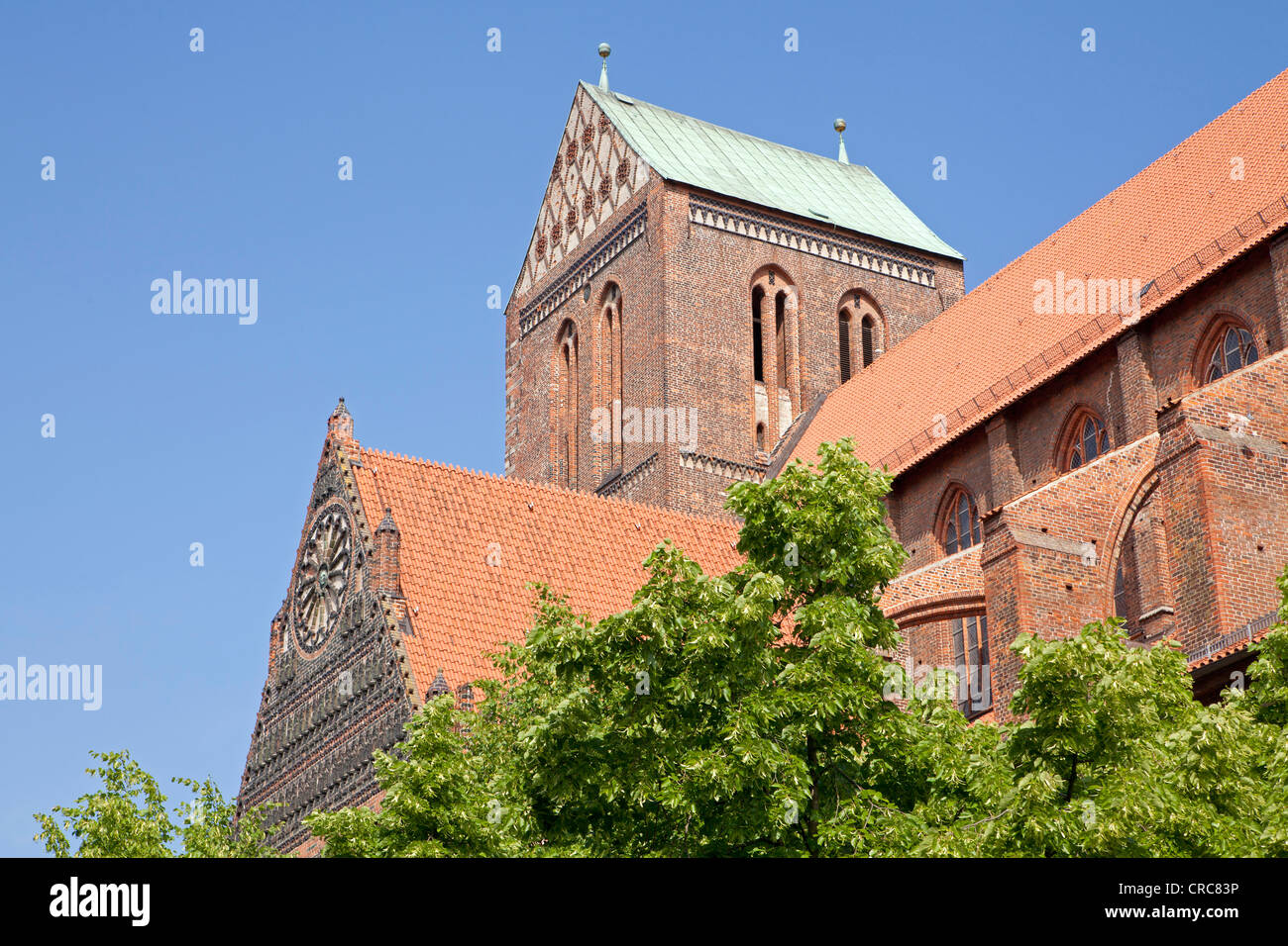 Chiesa di San Nicola, Wismar, Meclemburgo-Pomerania Occidentale, Germania Foto Stock