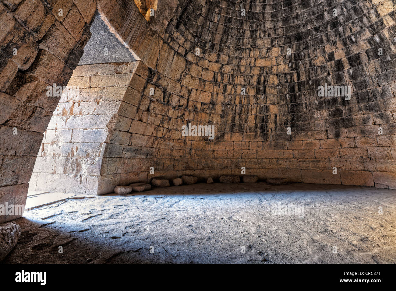 Tesoro di Atreo (1.250 a.C.) Micene, Grecia Foto Stock