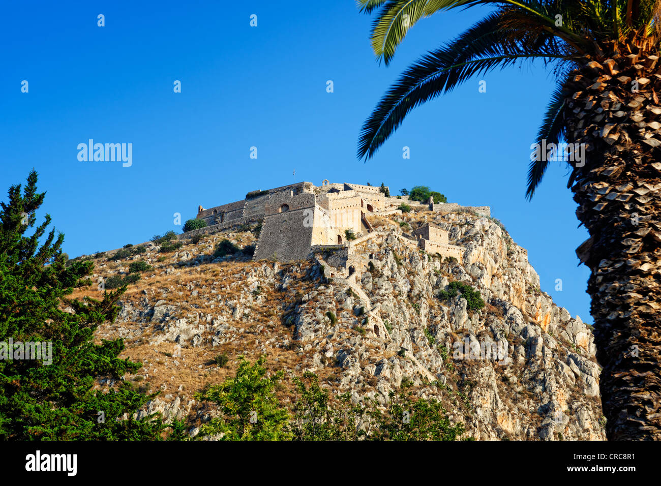 Il castello di Palamidi Nafplio, Grecia Foto Stock