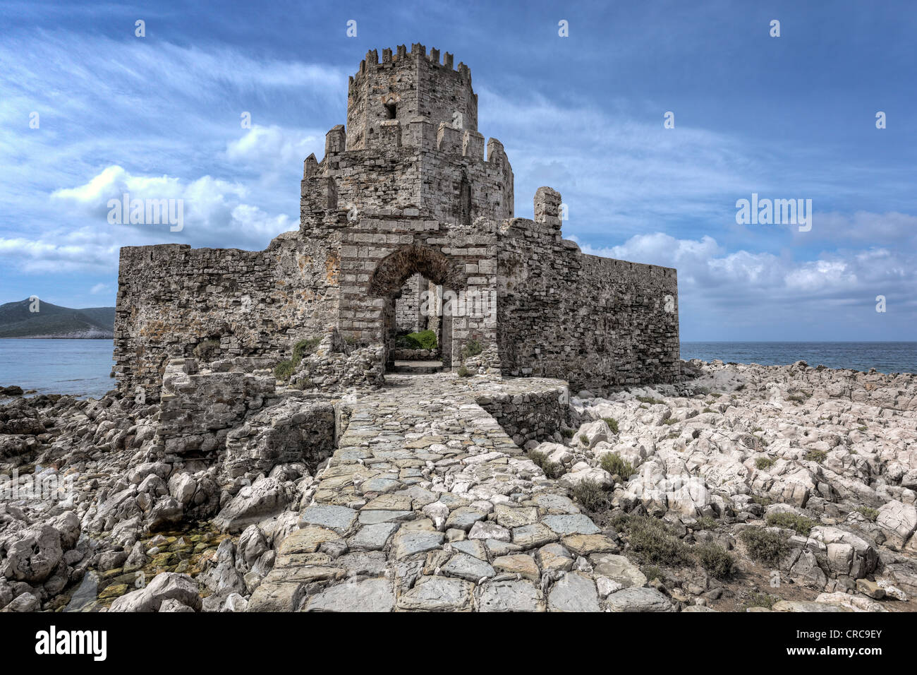 Il castello di Methoni a Messinia, Grecia Foto Stock