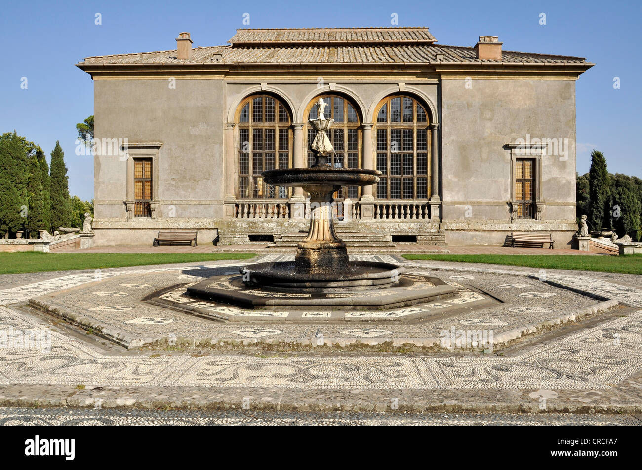 Il Palazzetto edificio, casino nel giardino del palazzo nella Fortezza, palace, Villa Farnese di Caprarola, Regione Lazio, Italia Foto Stock