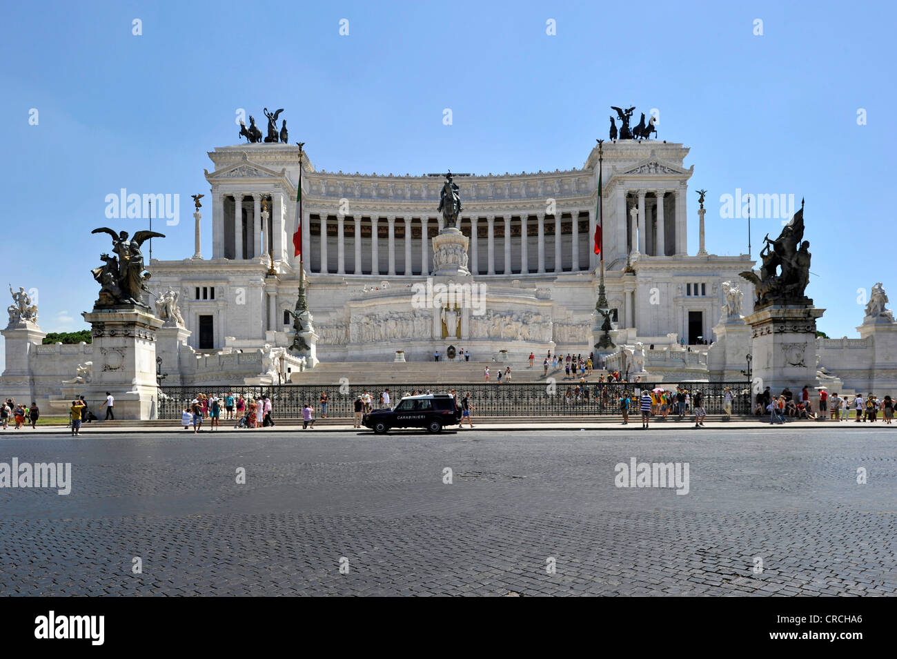 Monumento nazionale italiano di re Vittorio Emanuele II, Piazza Venezia, Roma, Lazio, l'Italia, Europa Foto Stock
