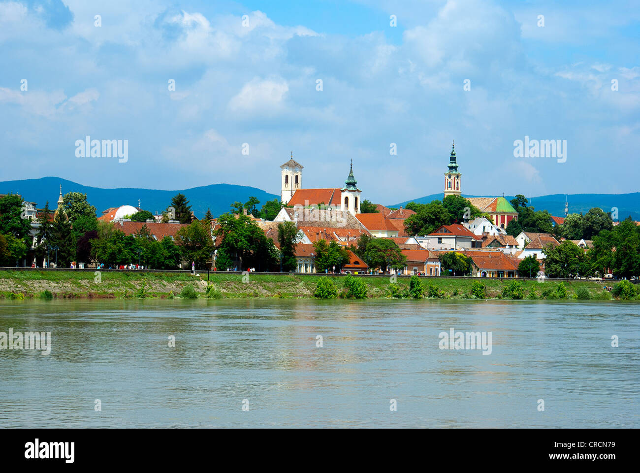 Famoso e romantico borgo San Andreas, Valle del Danubio, Budapest, Ungheria Foto Stock