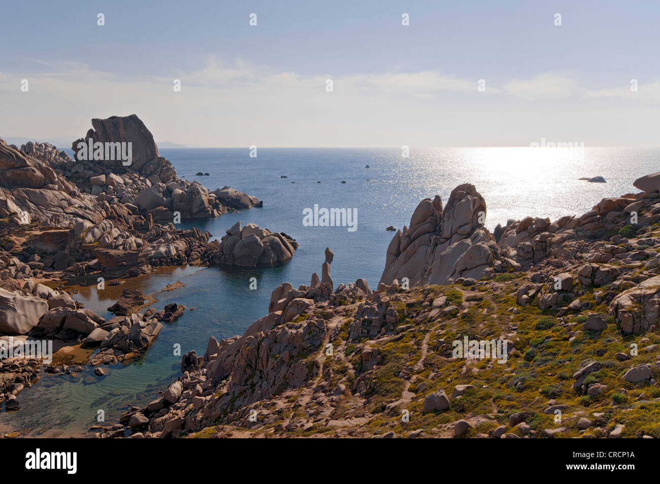 Le formazioni rocciose, esterno Gallura, Palau Sardegna, Italia, Europa Foto Stock