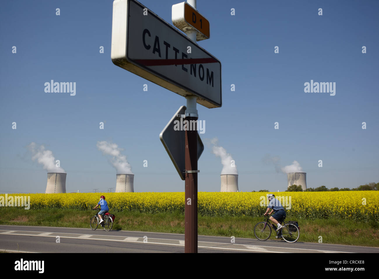 Cattenom Centrale Nucleare, un francese di un impianto ad energia nucleare, regione Lorena, in Francia, in Europa Foto Stock
