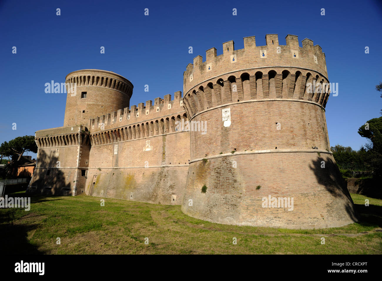 Italia, Roma, Ostia Antica, castello Foto Stock