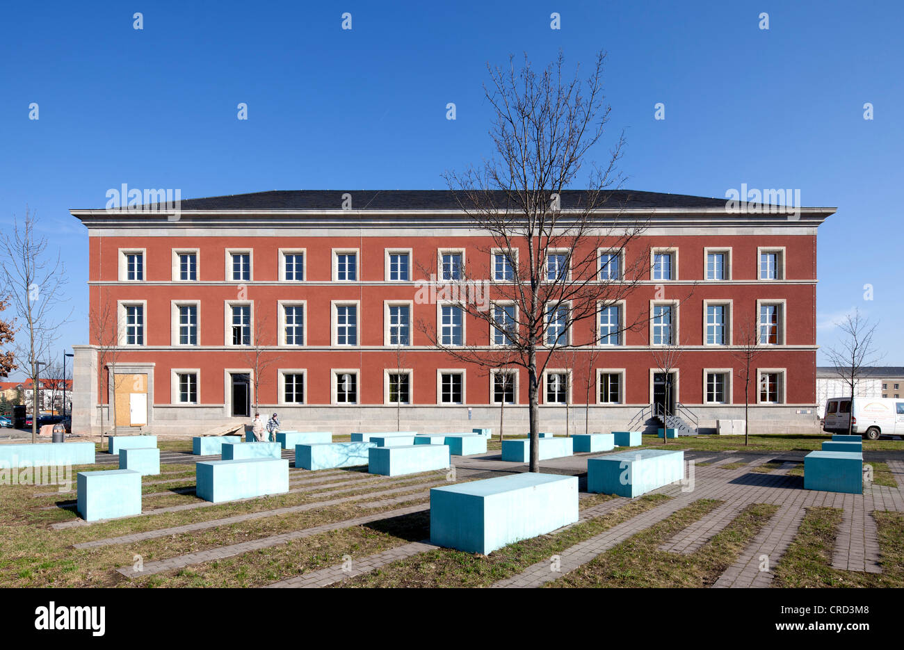 In Turingia, il Landesverwaltungsamt Thüringen ha ufficio di amministrazione, ex Gauforum, Weimar, Turingia, Germania, Europa PublicGround Foto Stock