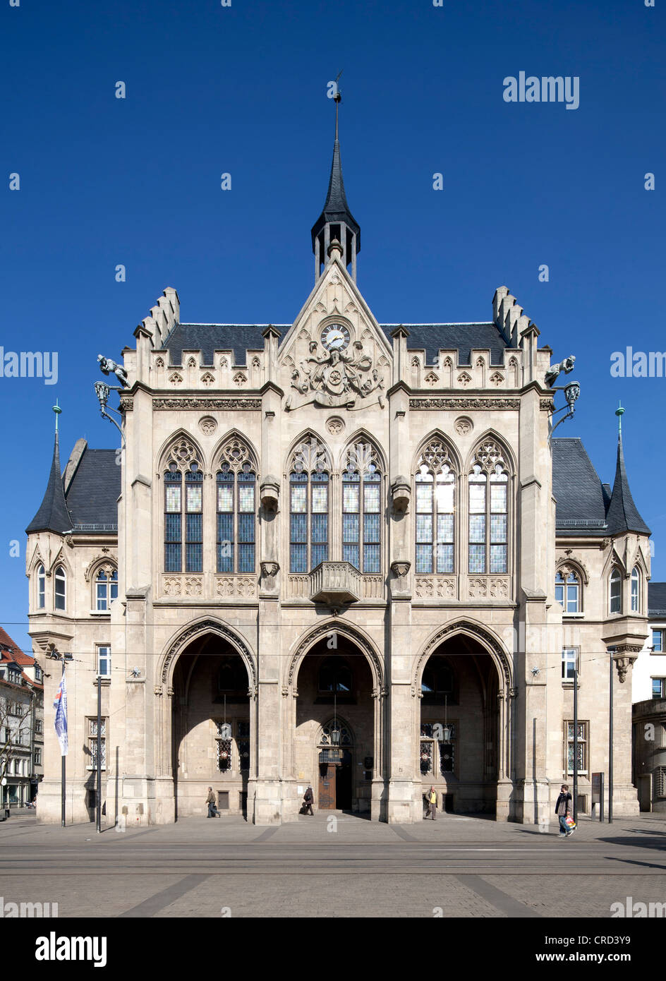 Municipio, Erfurt, Turingia, Germania, Europa PublicGround Foto Stock