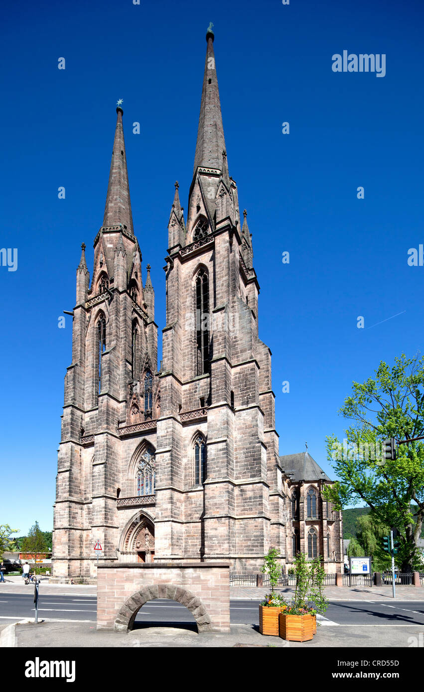 Santa Elisabetta è la Chiesa, Marburg, Hesse, Germania, Europa PublicGround Foto Stock