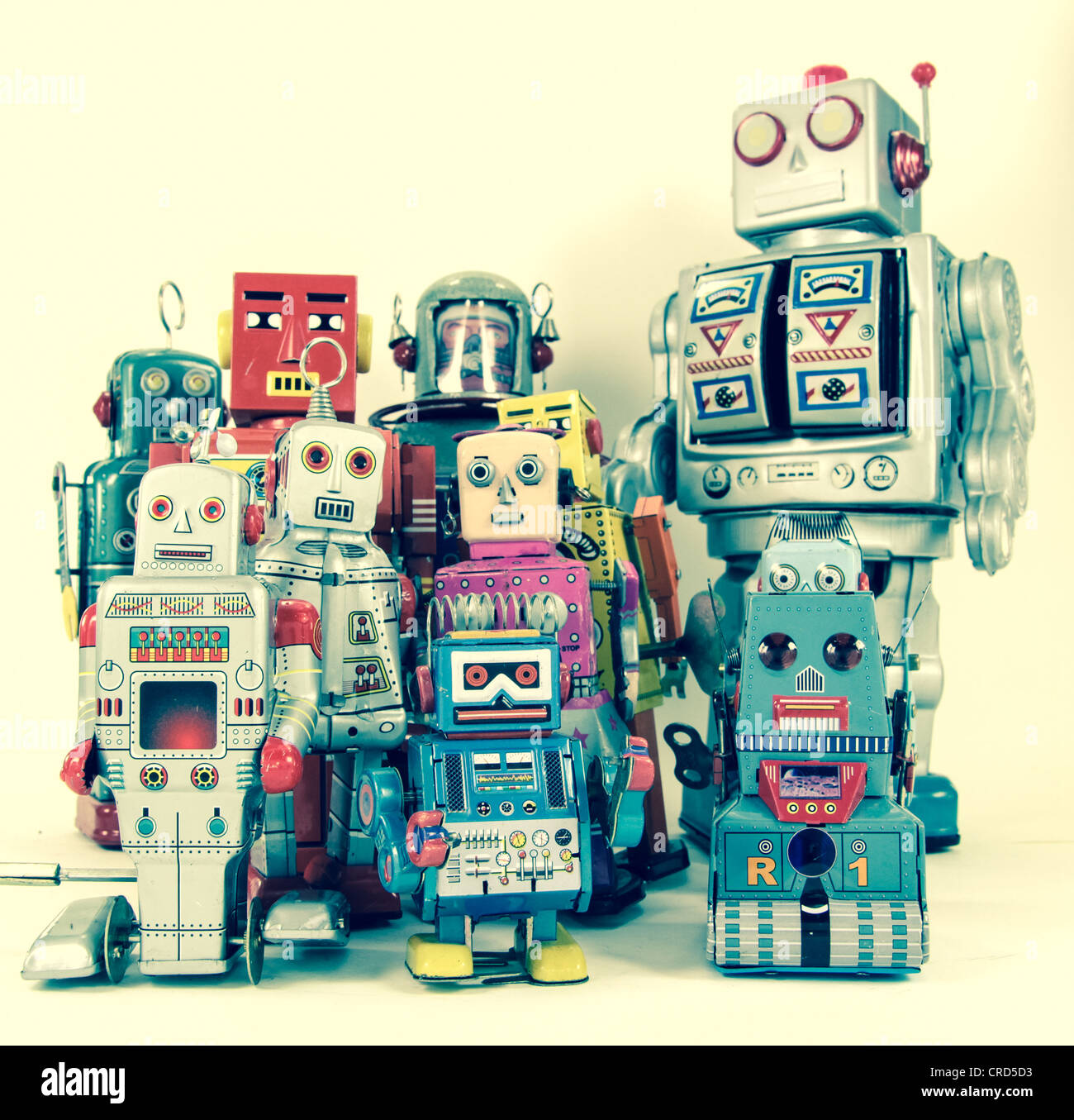 un robot giocattoli Foto Stock