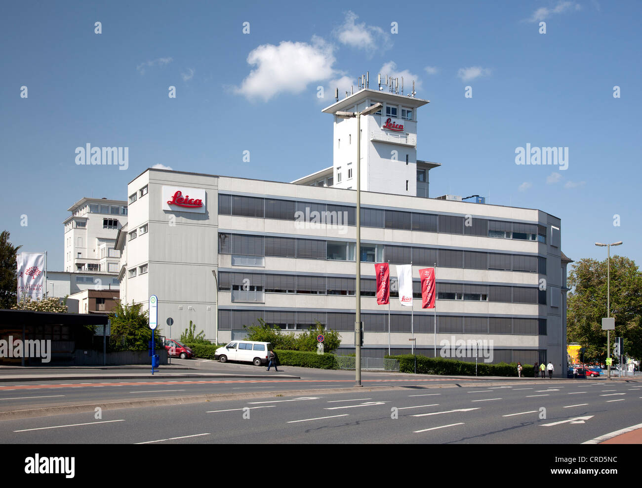 Produzione e edifici amministrativi, Leica Microsystems, Wetzlar, Hesse, Germania, Europa PublicGround Foto Stock