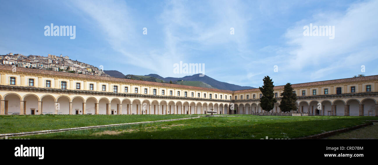 Europa Italia,Campania Cilento, Padula, la Certosa di San Lorenzo il Chiostro Grande Foto Stock