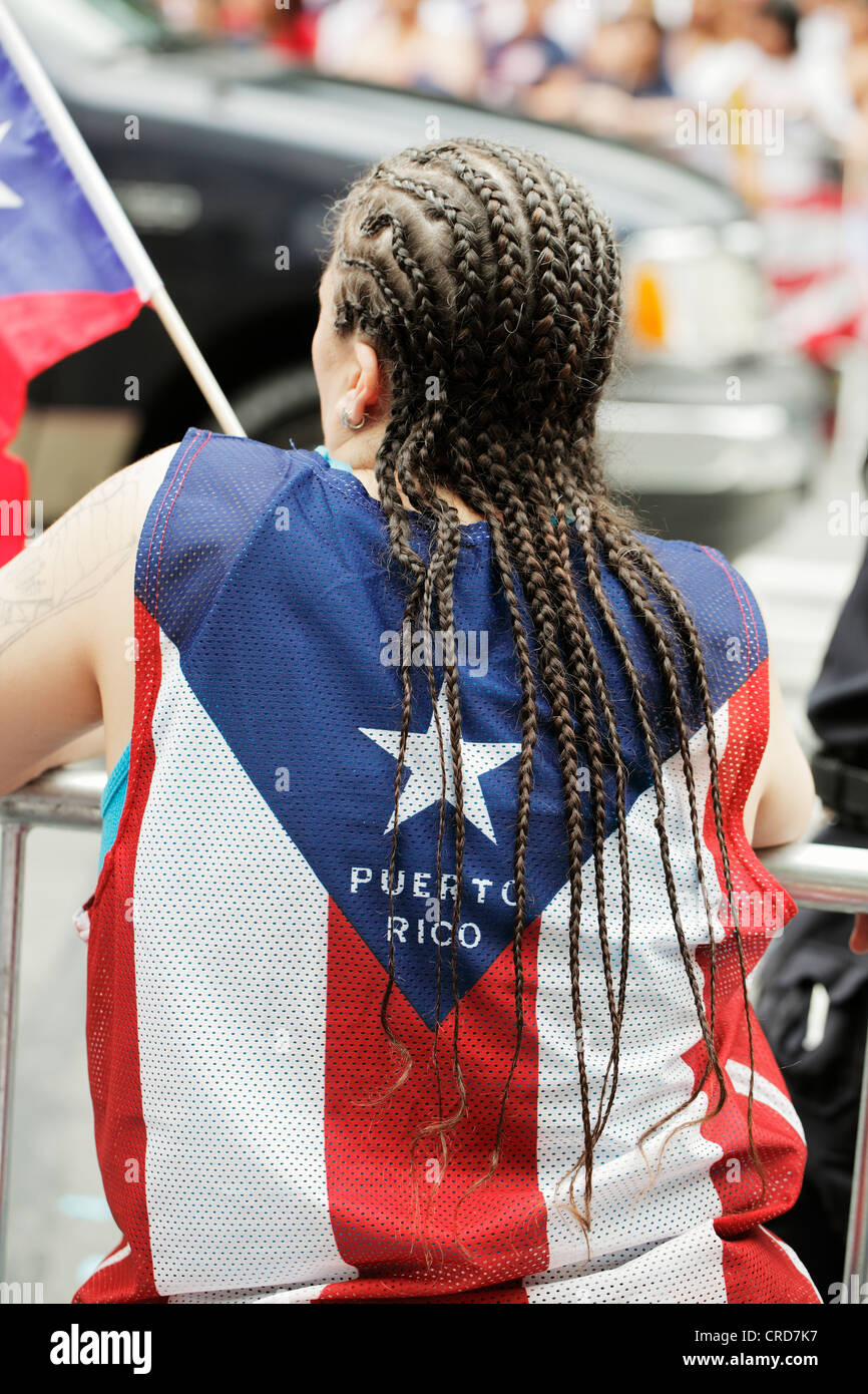 Annuale di Puerto Rican Day Parade di New York. Foto Stock