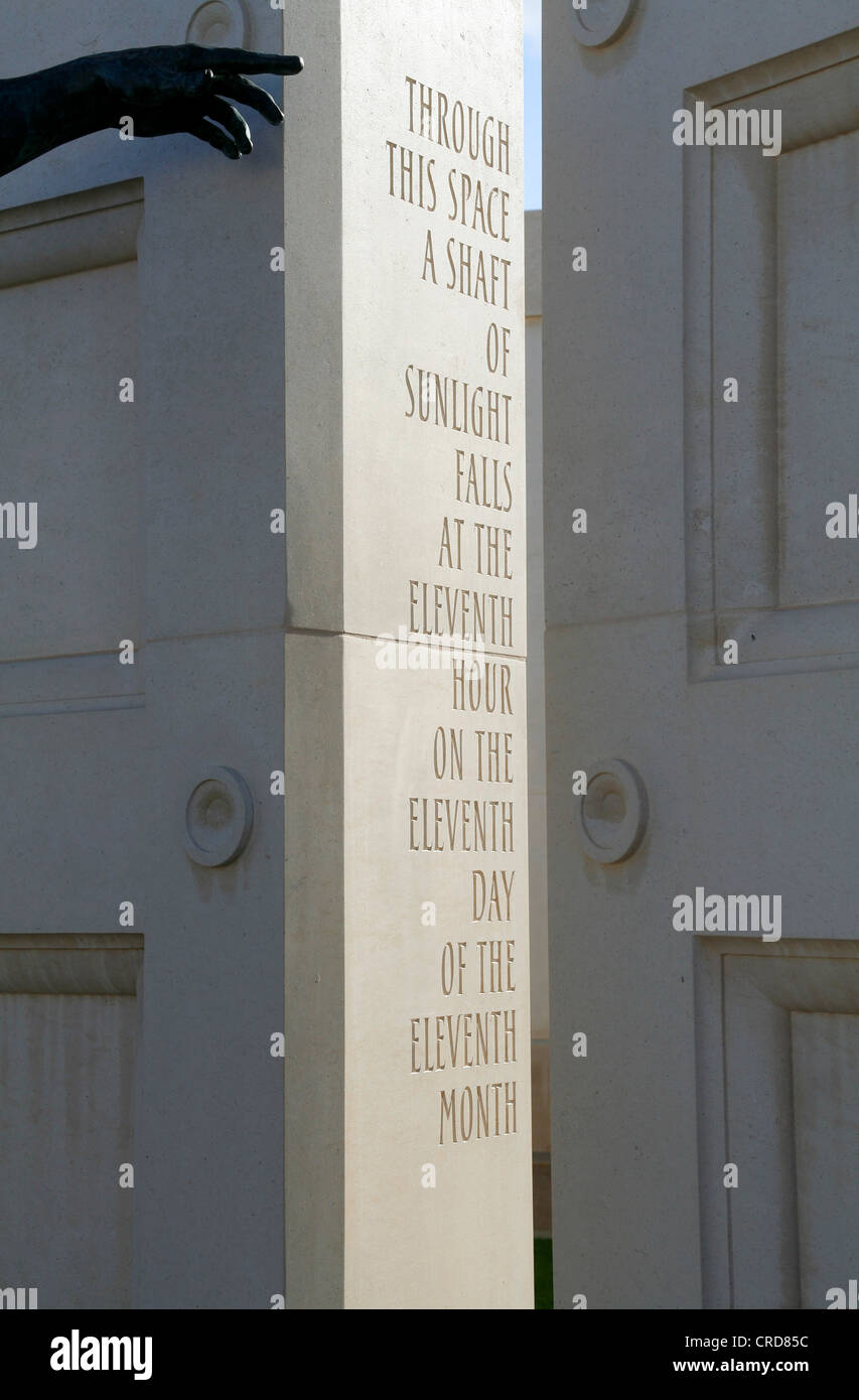 Undicesima Ora Forze Armate Memorial National Memorial Arboretum Inghilterra Staffordshire REGNO UNITO Foto Stock