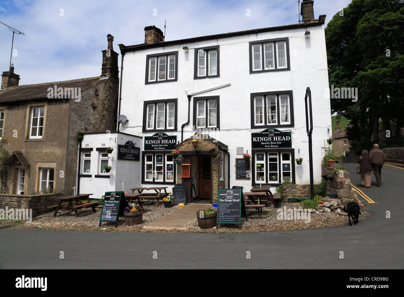 Kings Head Pub, Kettlewell, Yorkshire. Foto Stock