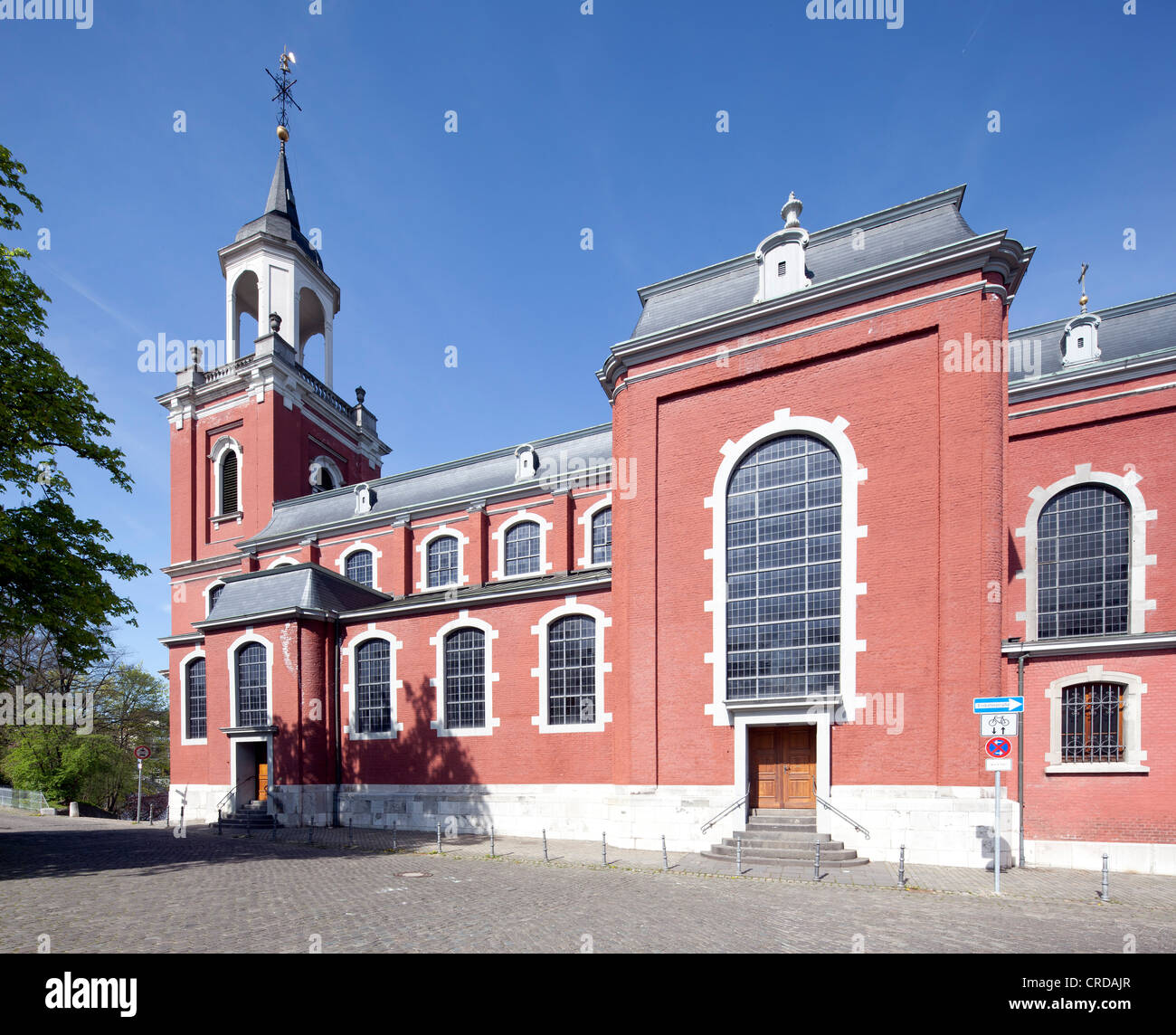 Chiesa Parrocchiale di San Michele, distretto Burtscheid, Aachen, Renania settentrionale-Vestfalia, Germania, Europa PublicGround Foto Stock