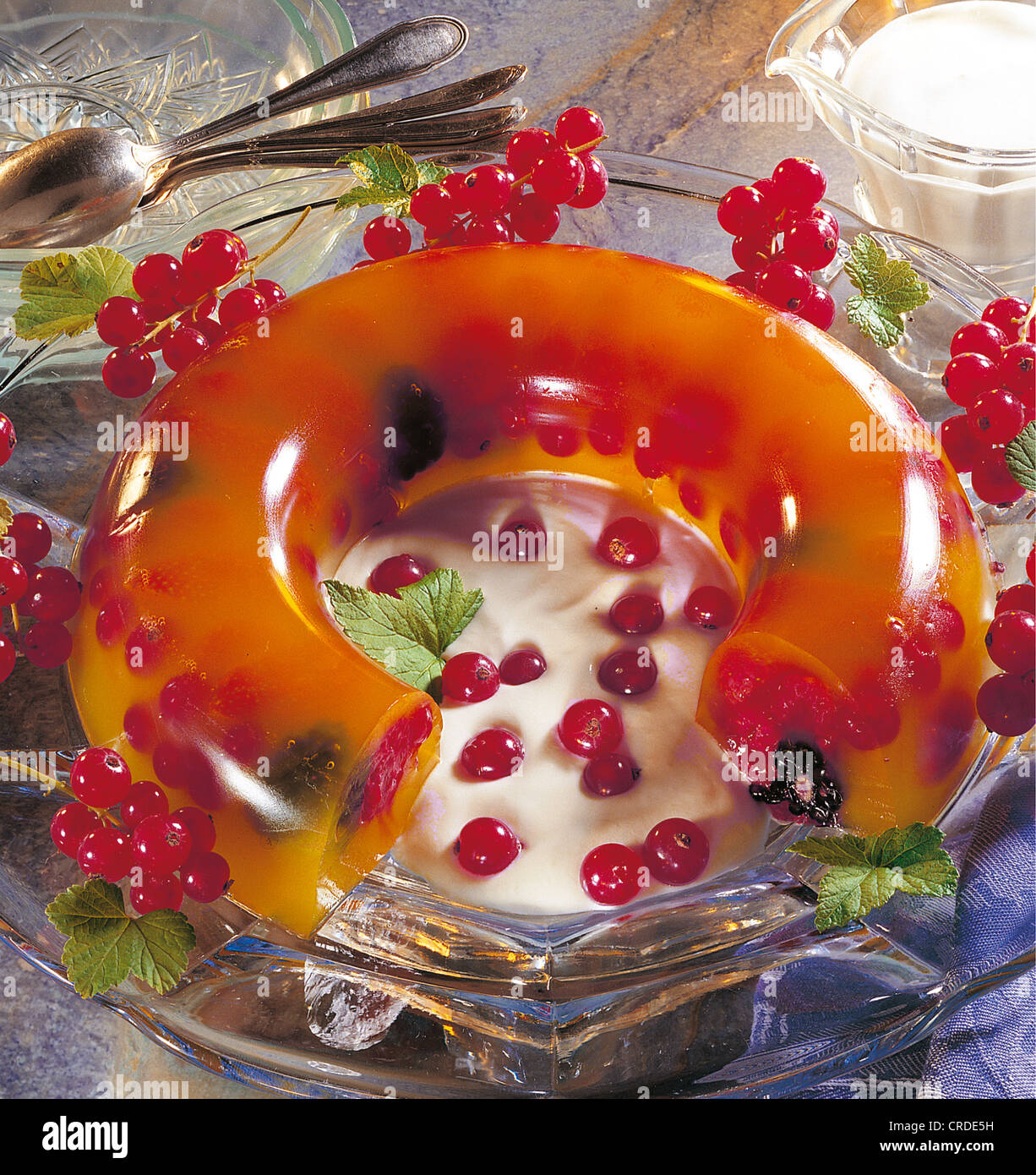 Anello di gelatina fruttata, Danimarca. Foto Stock