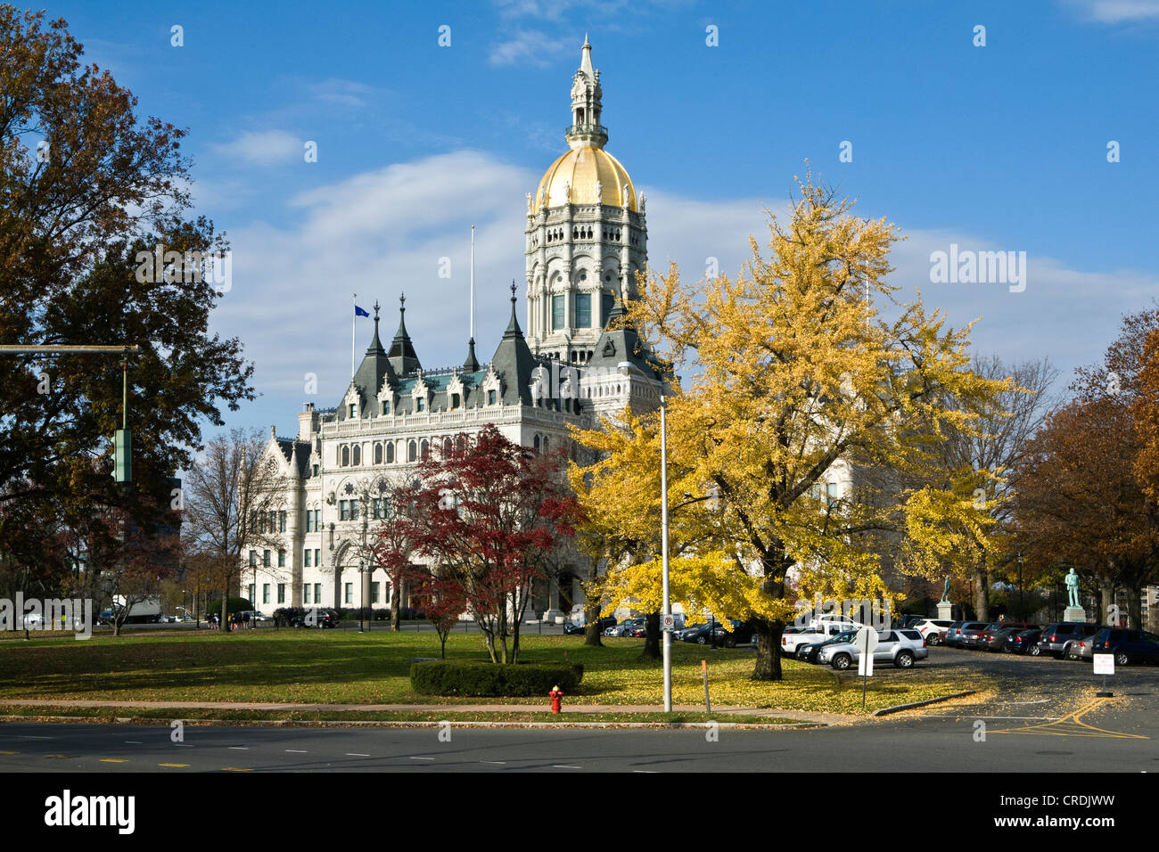 Connecticut State Capitol, sede del Senato e della Camera dei rappresentanti, gli uffici del governatore e la morsa Foto Stock