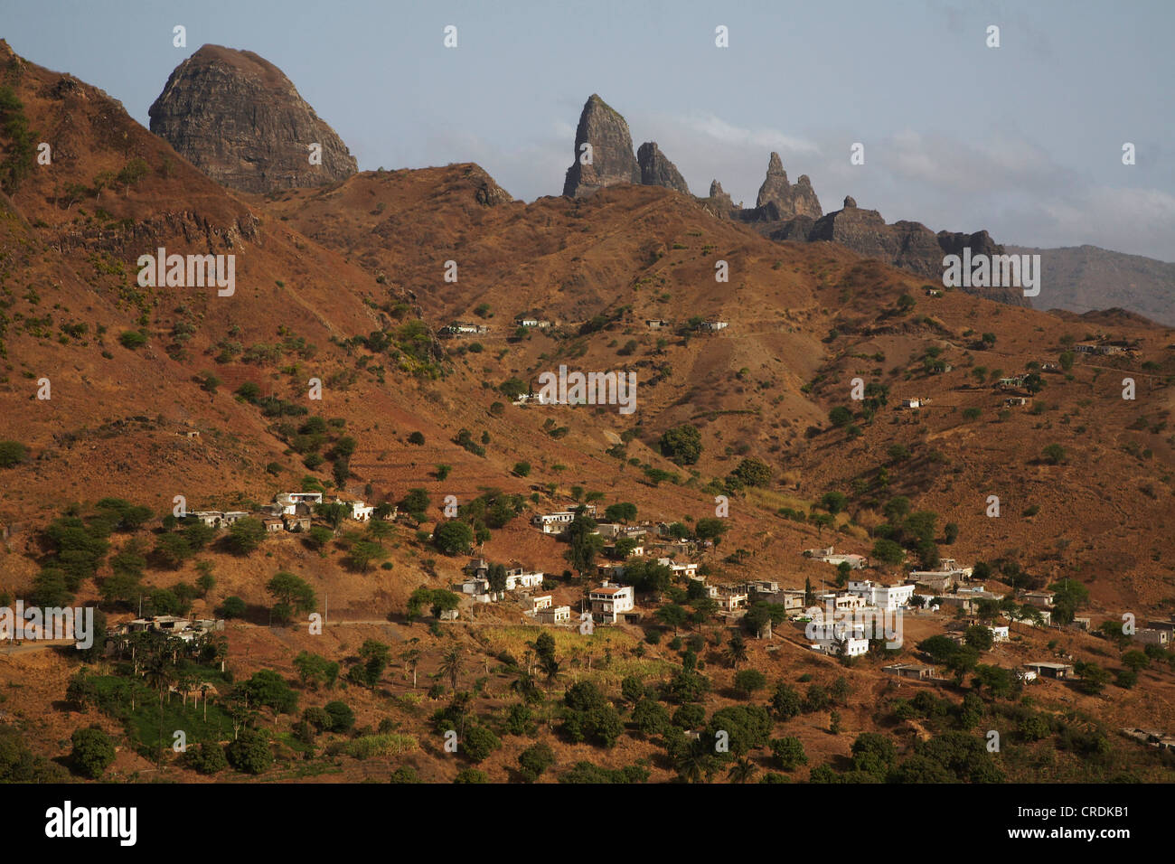 Paesaggio, Capo Verde Isole di Capo Verde, isola di Santiago, Rui Vaz Foto Stock