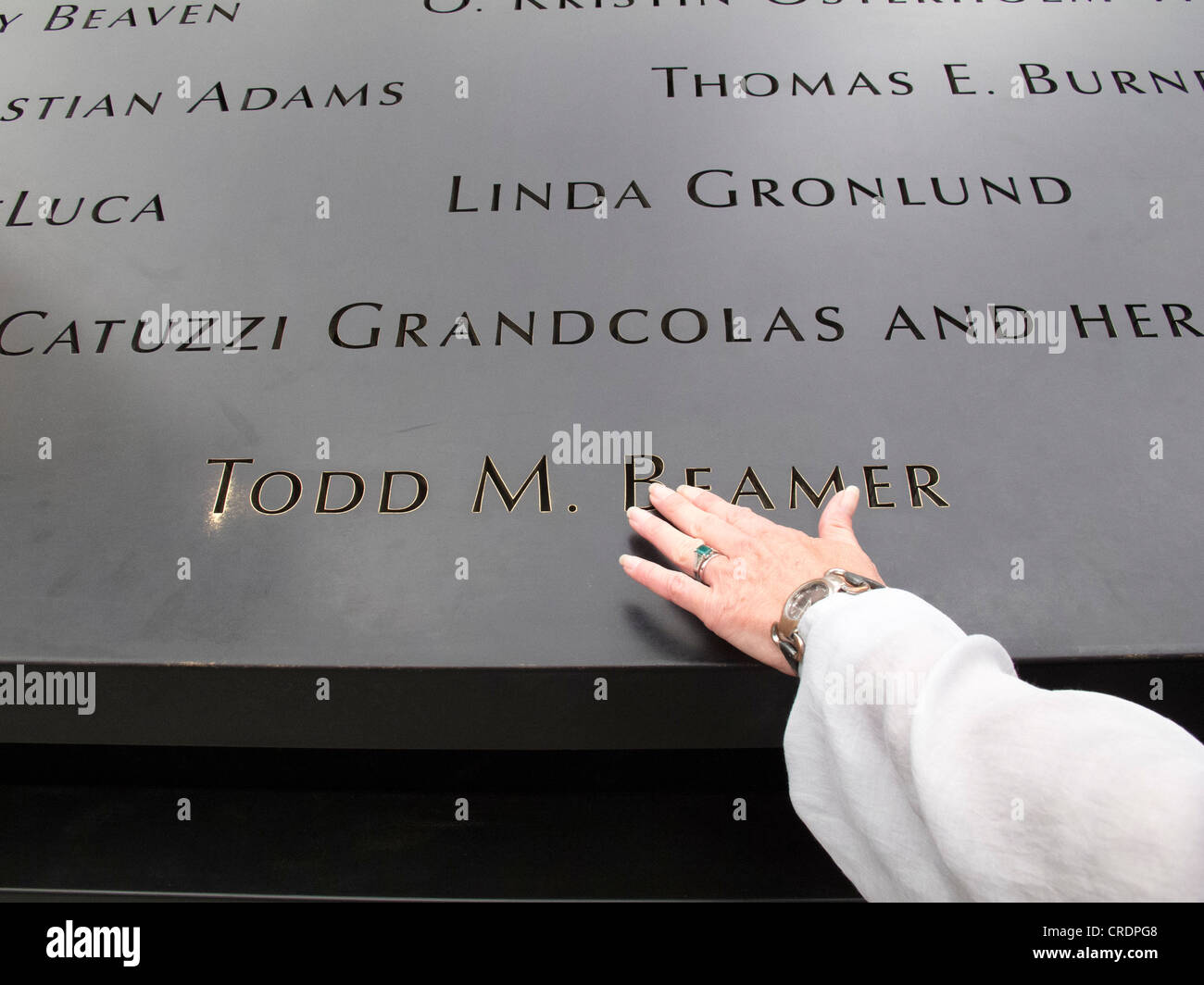 9/11 Memorial nella città di New York Foto Stock