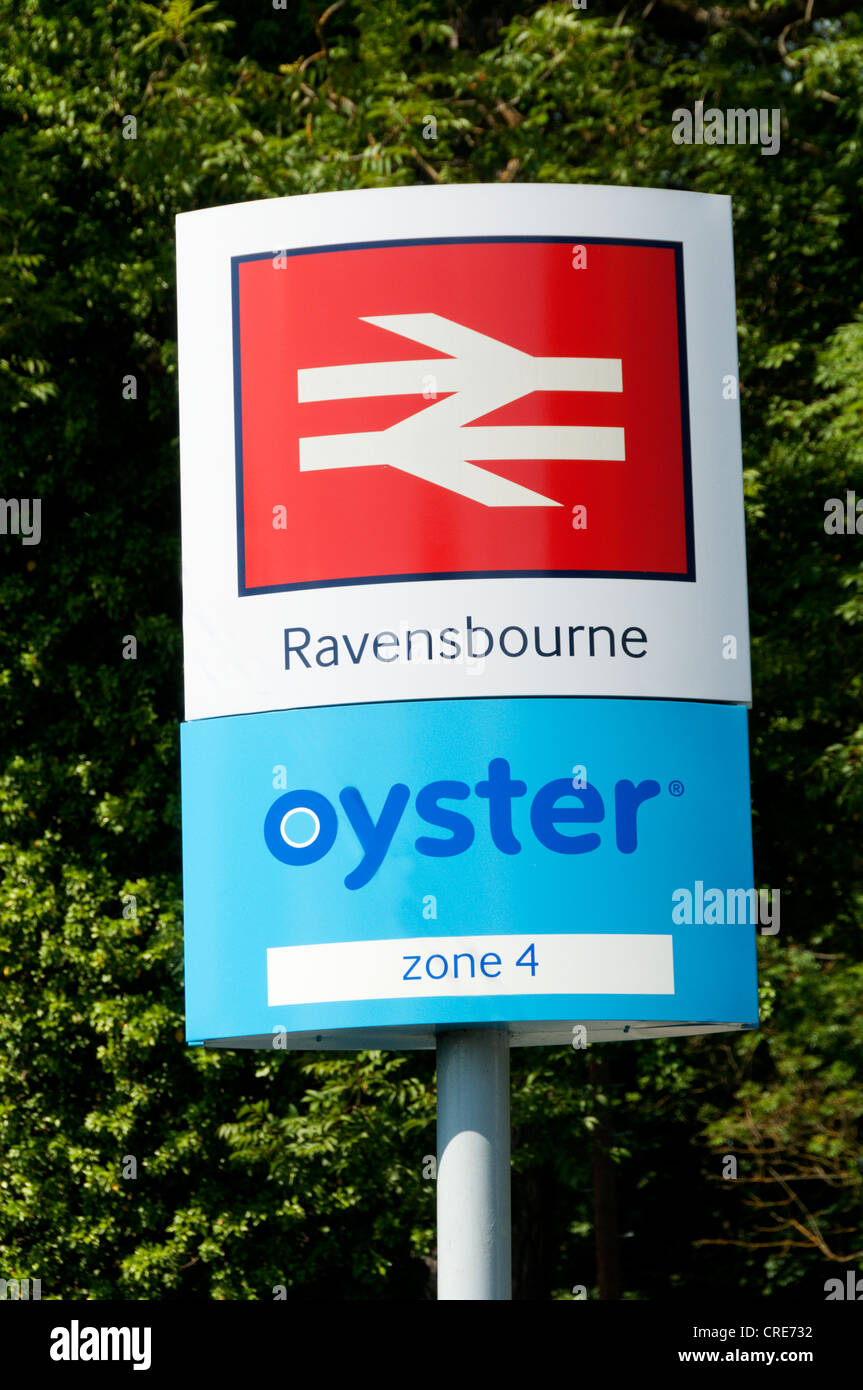 Ravensbourne stazione è in zona 4 per Oyster card utenti. Foto Stock