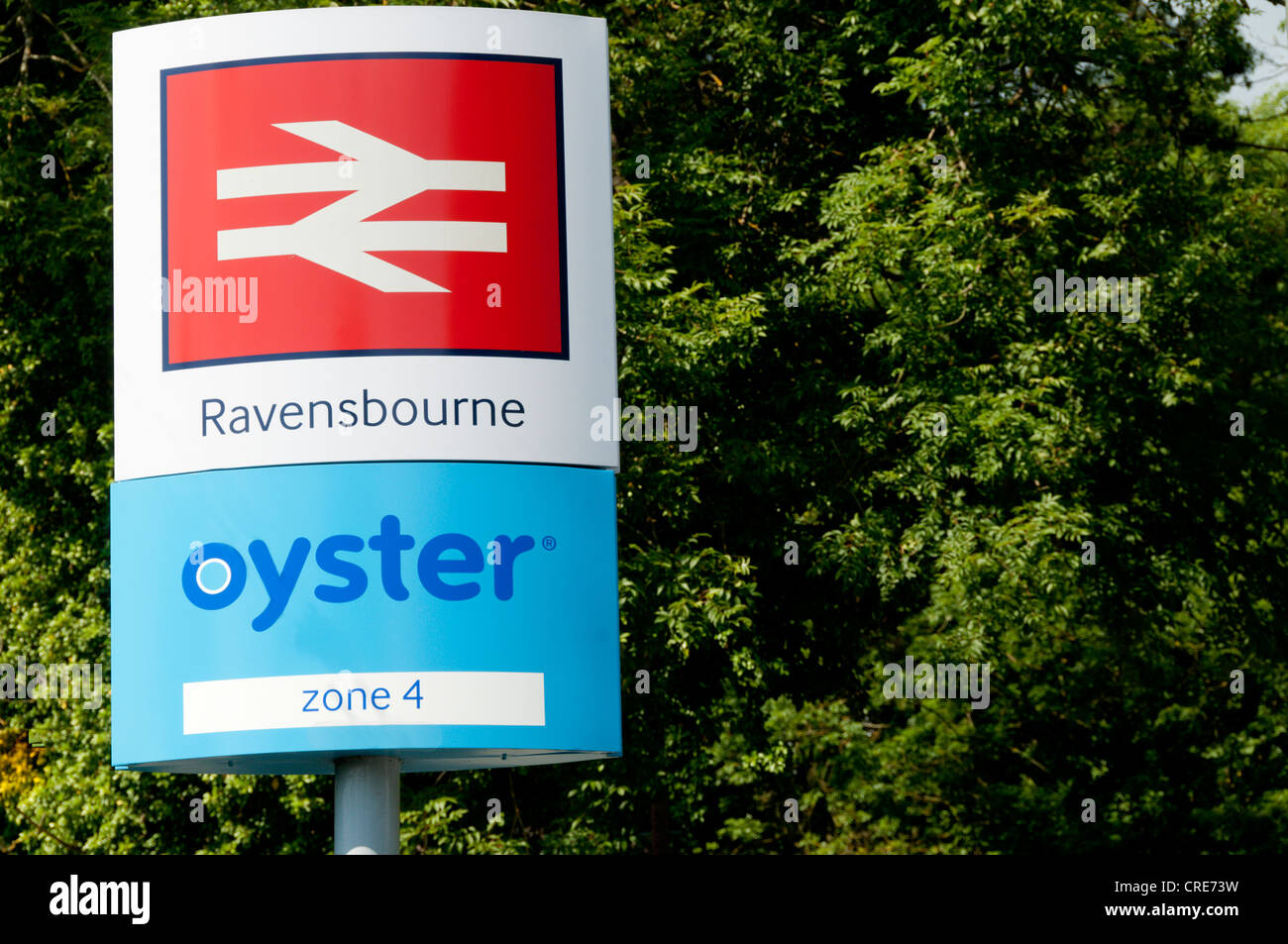 Ravensbourne stazione è in zona 4 per Oyster card utenti. Foto Stock