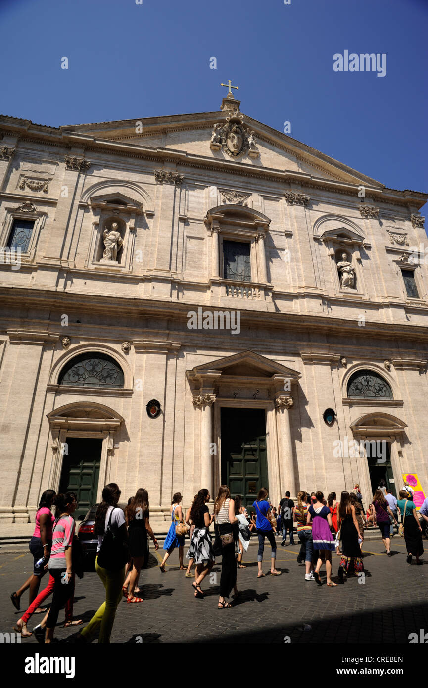 Italia, Roma, chiesa di San Luigi dei francesi Foto Stock