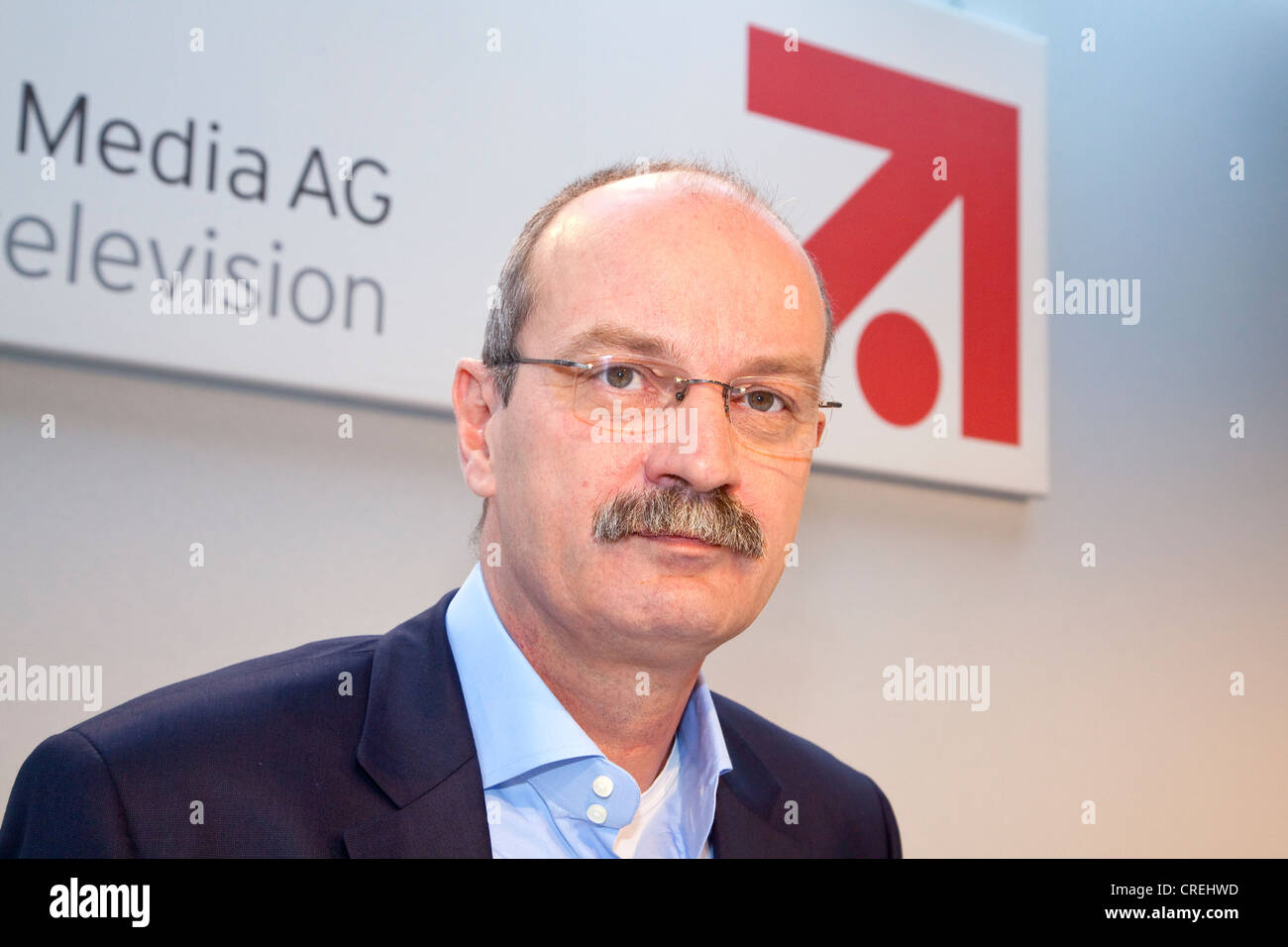 Axel Salzmann, Chief Financial Officer di ProSiebenSat.1. Media AG durante la conferenza stampa del 03.03.2011 in Foto Stock