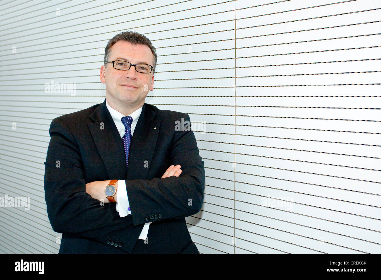 Andreas Keil, Chief Financial Officer di H+R Wasag AG, Specialty Chemicals Company che sviluppa e produce Foto Stock