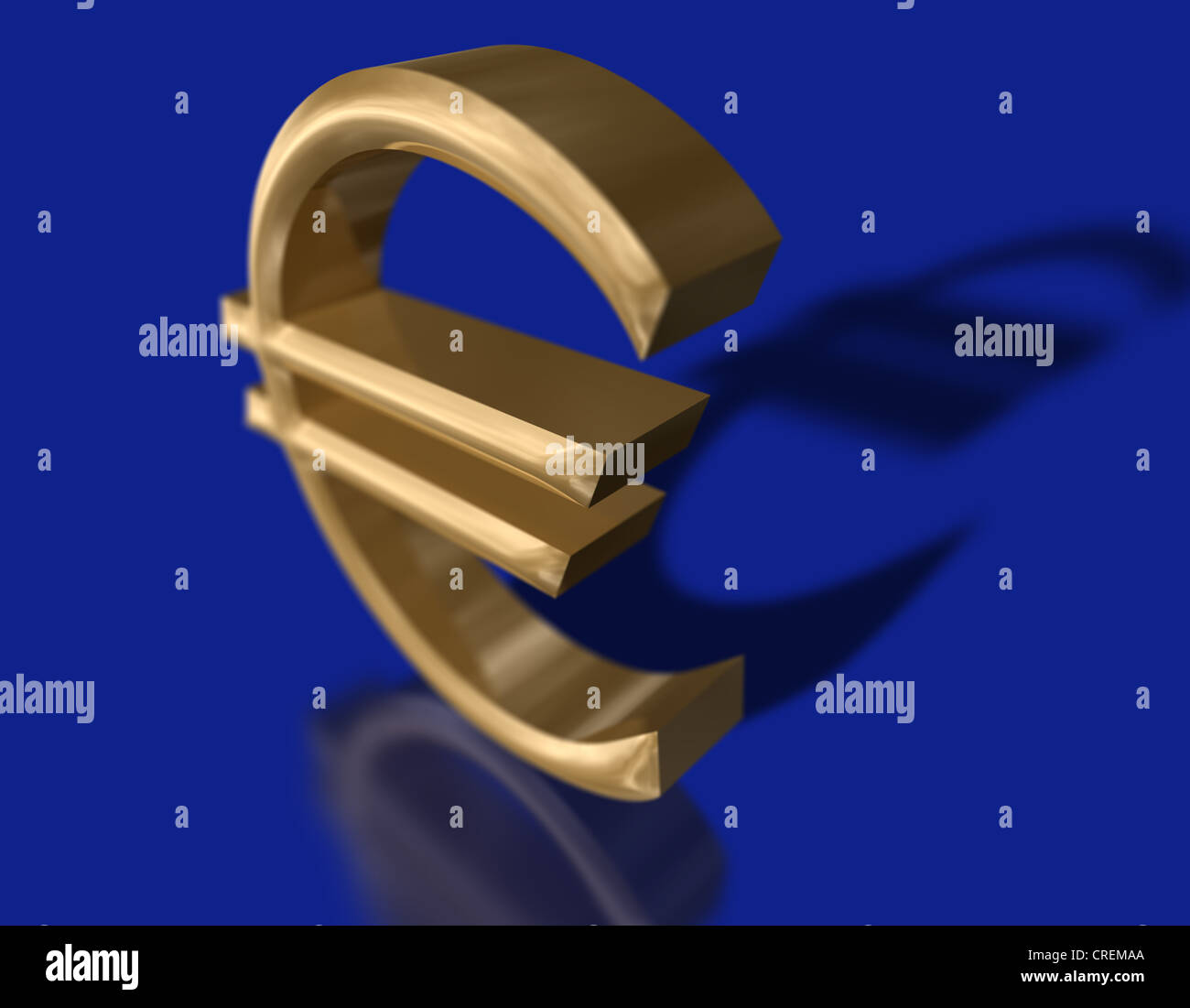 Simbolo dell'euro Foto Stock