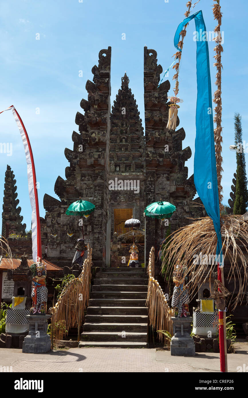Pura Ulun Danu Batur tempio, Kintamani, centro di Bali, Bali, Indonesia, Asia sud-orientale, Asia Foto Stock