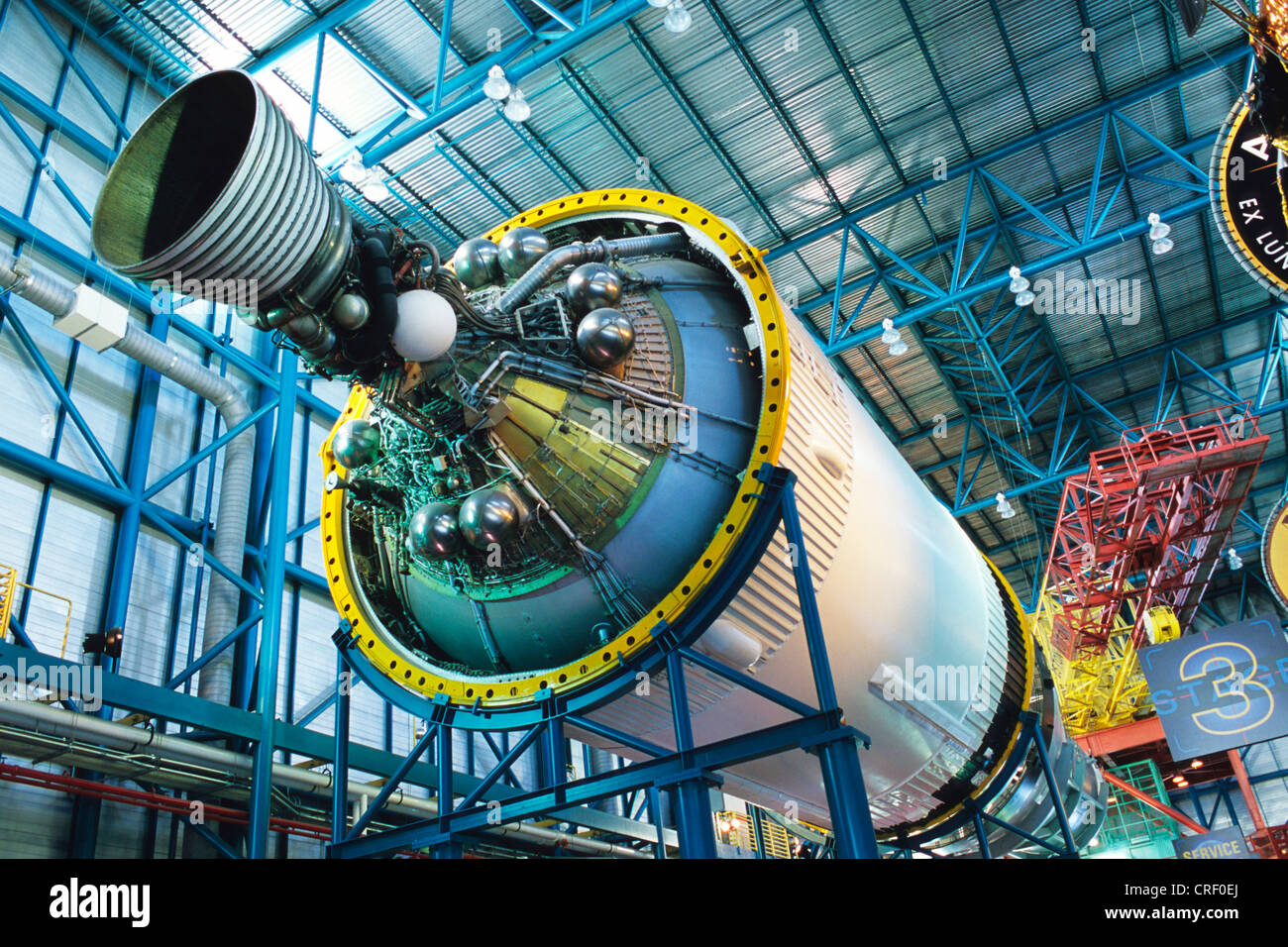 Motore a razzo, motore di razzo, STATI UNITI D'AMERICA, Florida, Cape Canaveral Foto Stock