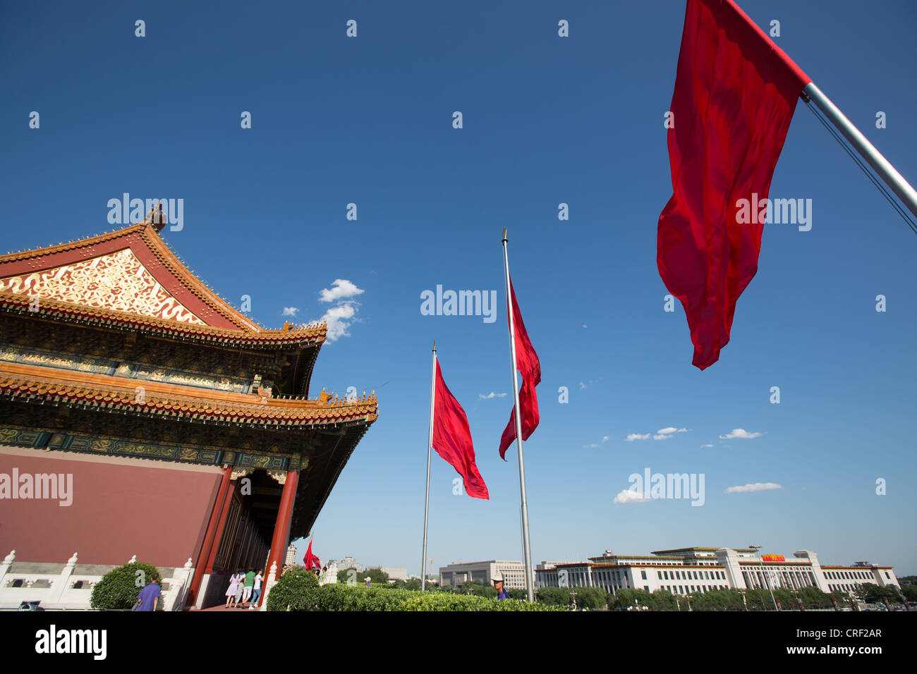 Porta della pace celeste, all'ingresso della Città Proibita, off di Tiananmen Sq, Pechino, Cina. Foto Stock