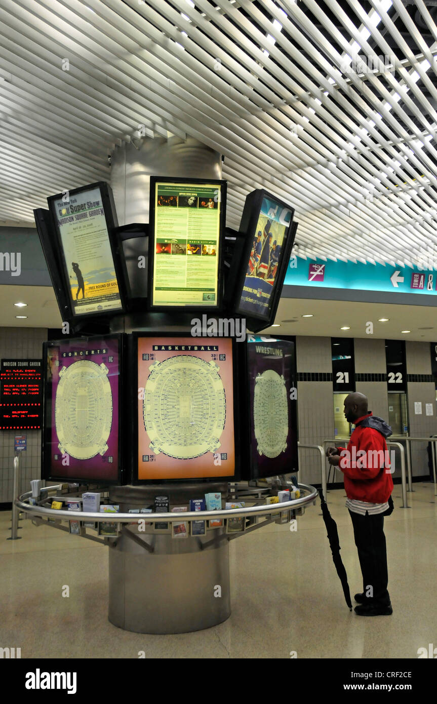 Foyer del Madison Square Garden, USA, New York City, Manhattan Foto Stock