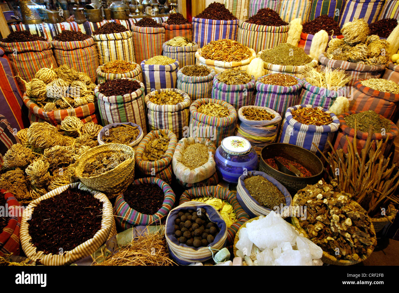 Spezie su bazar, Egitto, il Sinai Sharm El Sheikh Foto Stock