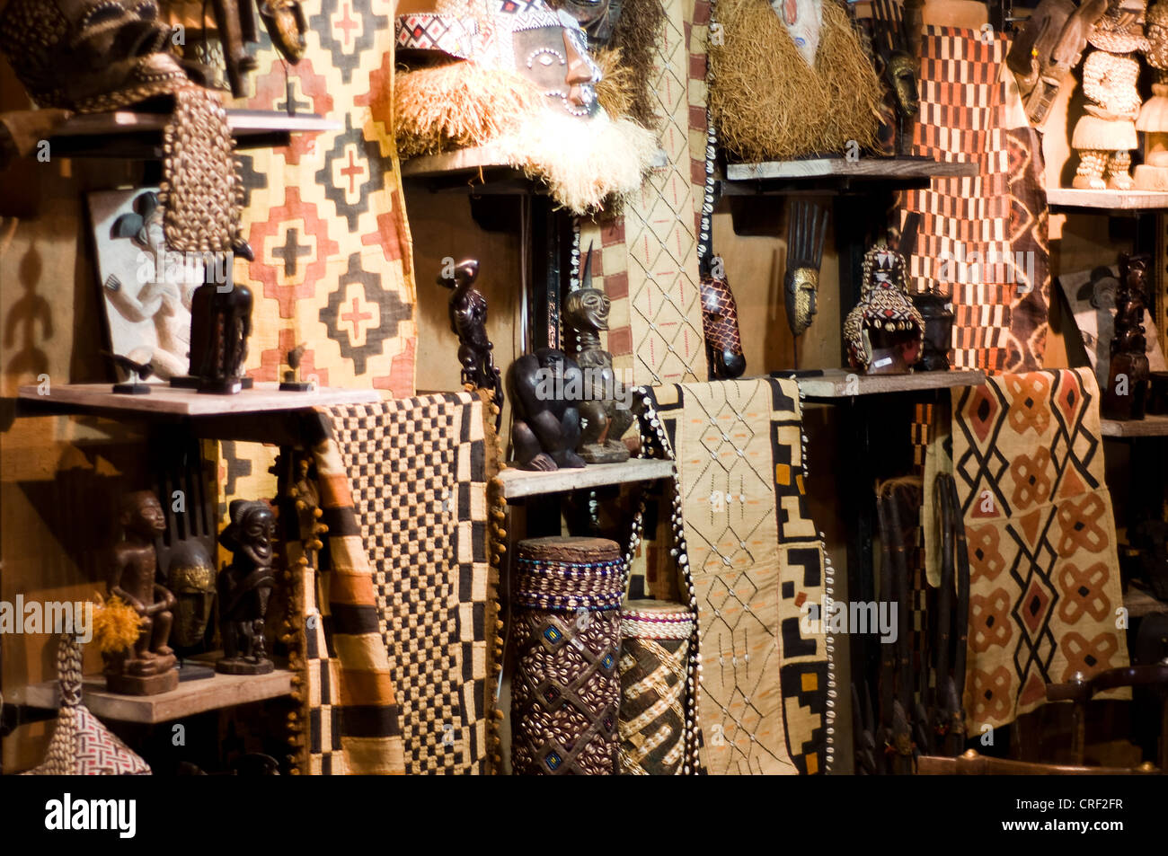 Out of Africa craft shop aeroporto internazionale di Johannesburg in Sud Africa Foto Stock