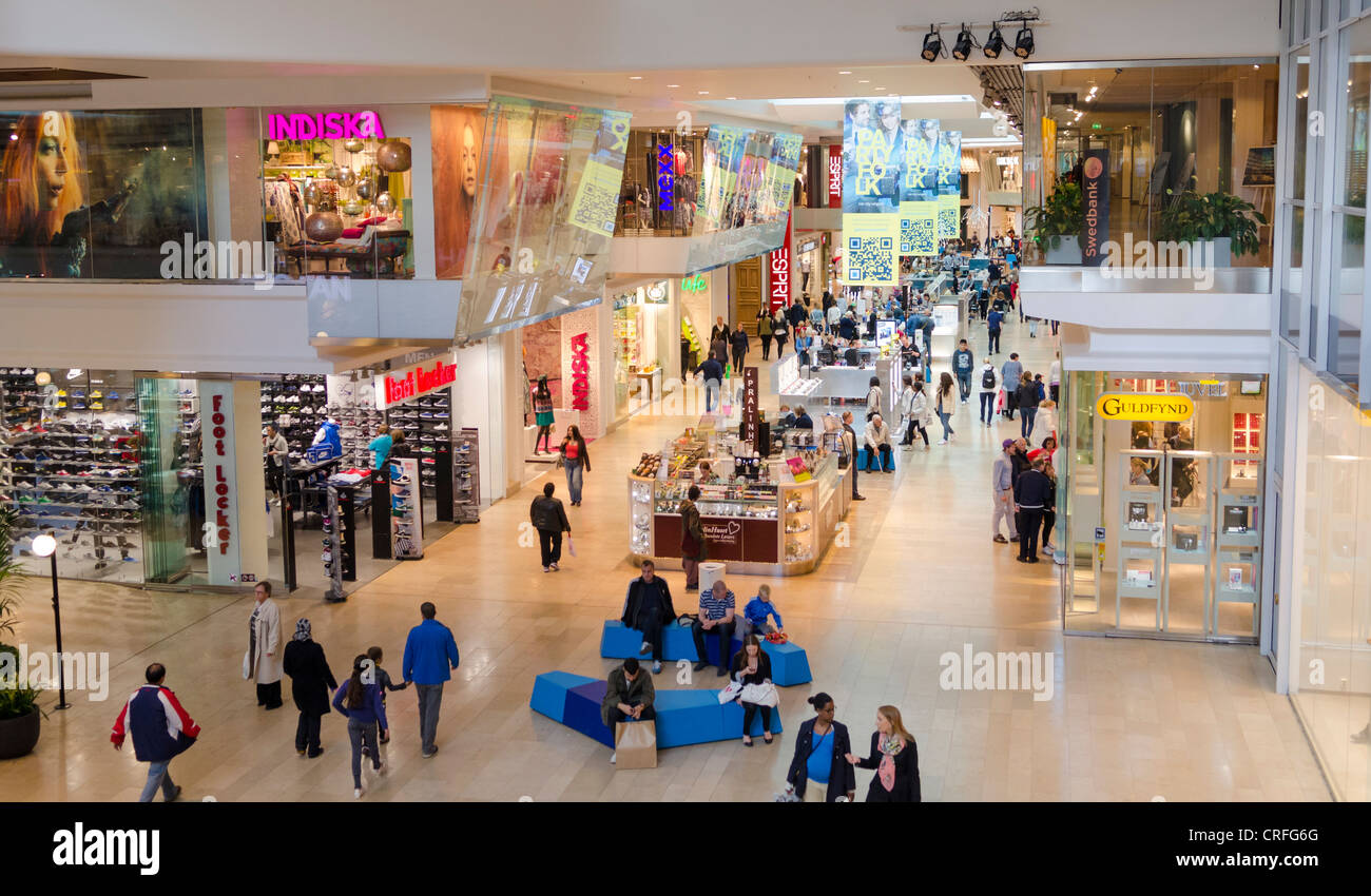 Gallerian Shopping Centre, Stoccolma, Svezia Foto Stock