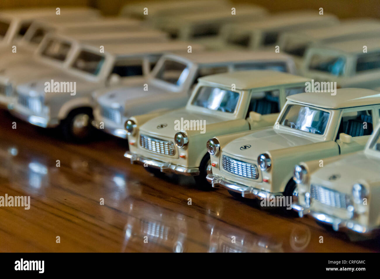 Modello di automobili Trabant, Berlino Foto Stock