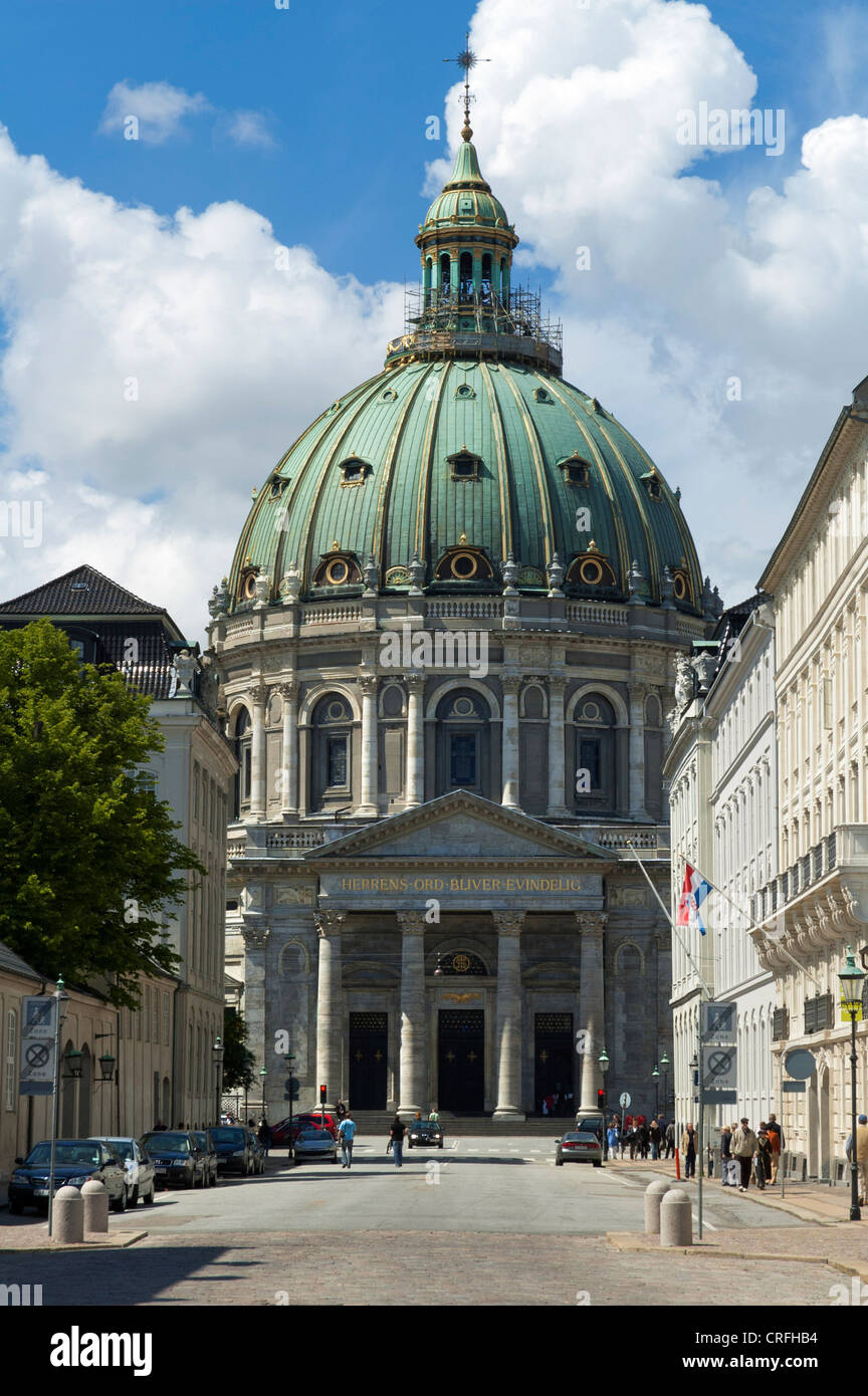 Di Federico aka della chiesa La chiesa di marmo vicino al Palazzo Reale, Copenhagen, Danimarca Foto Stock
